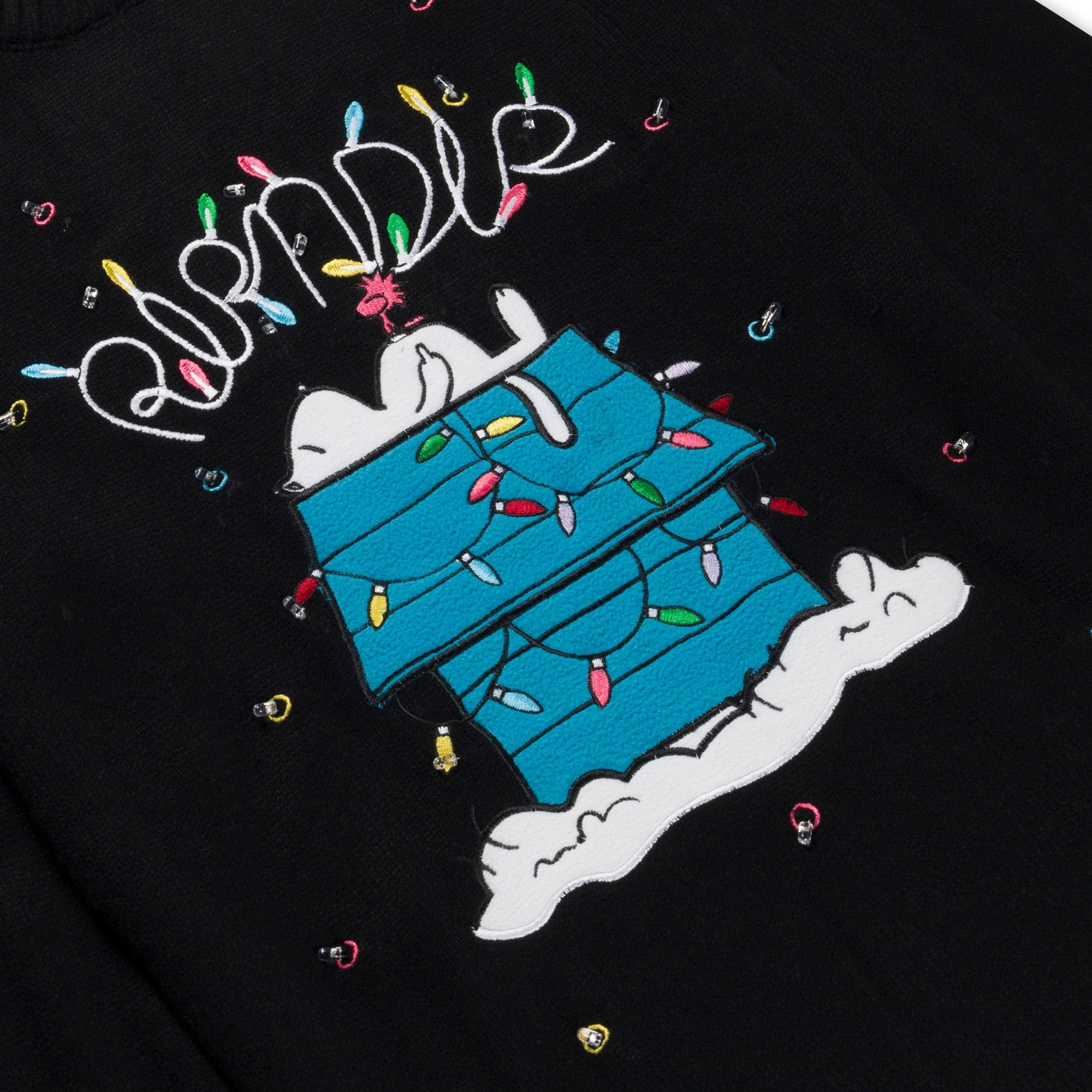 RIPNDIP Nerm Christmas Light Up Knit Sweater (Black)