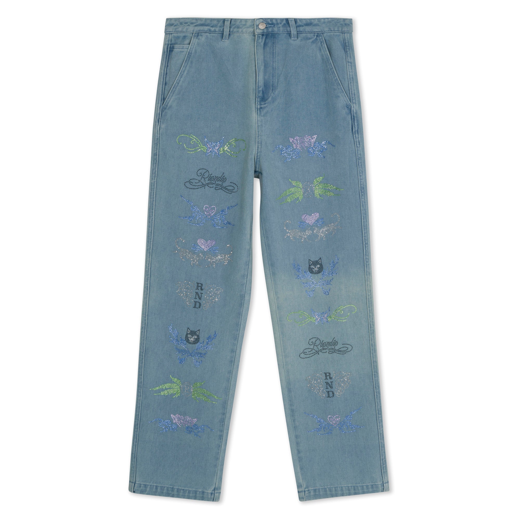 RIPNDIP Hyaena Denim Pants (Medium Wash)