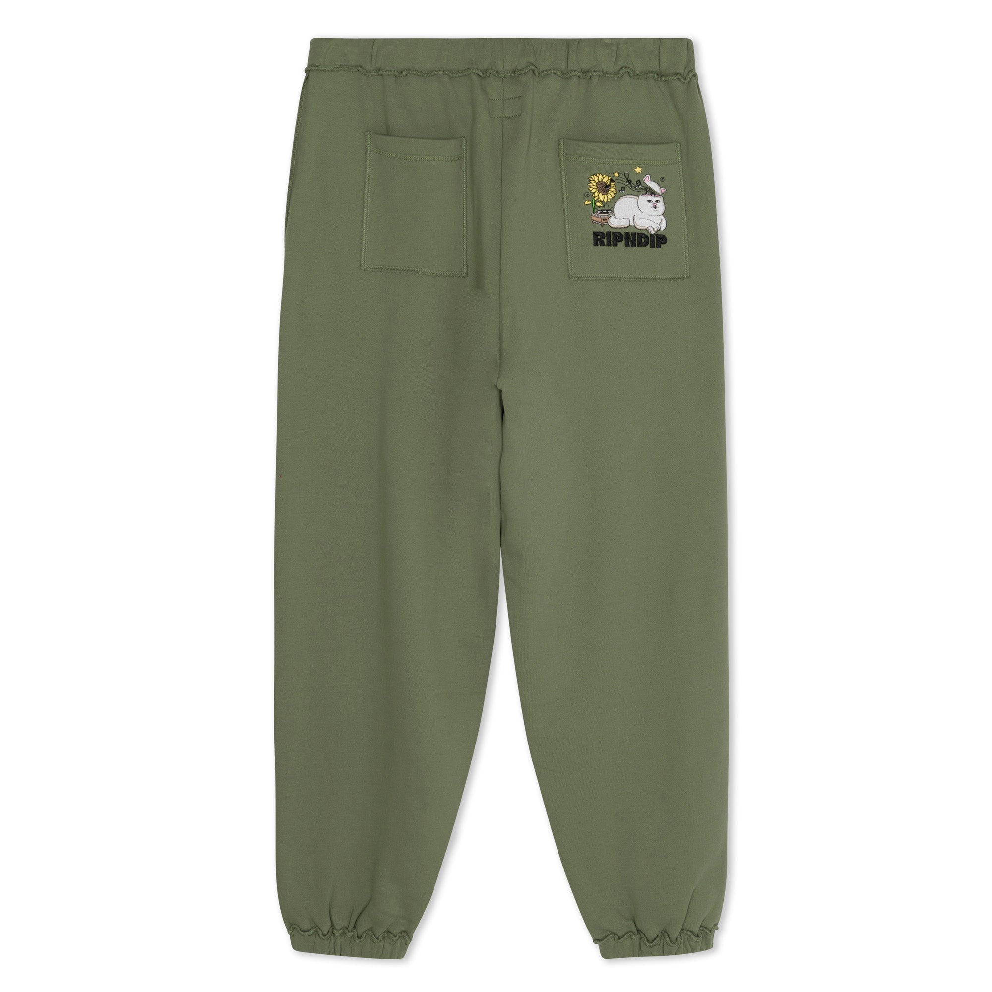 RIPNDIP No Music No Life Sweatpants (Dusty Olive)