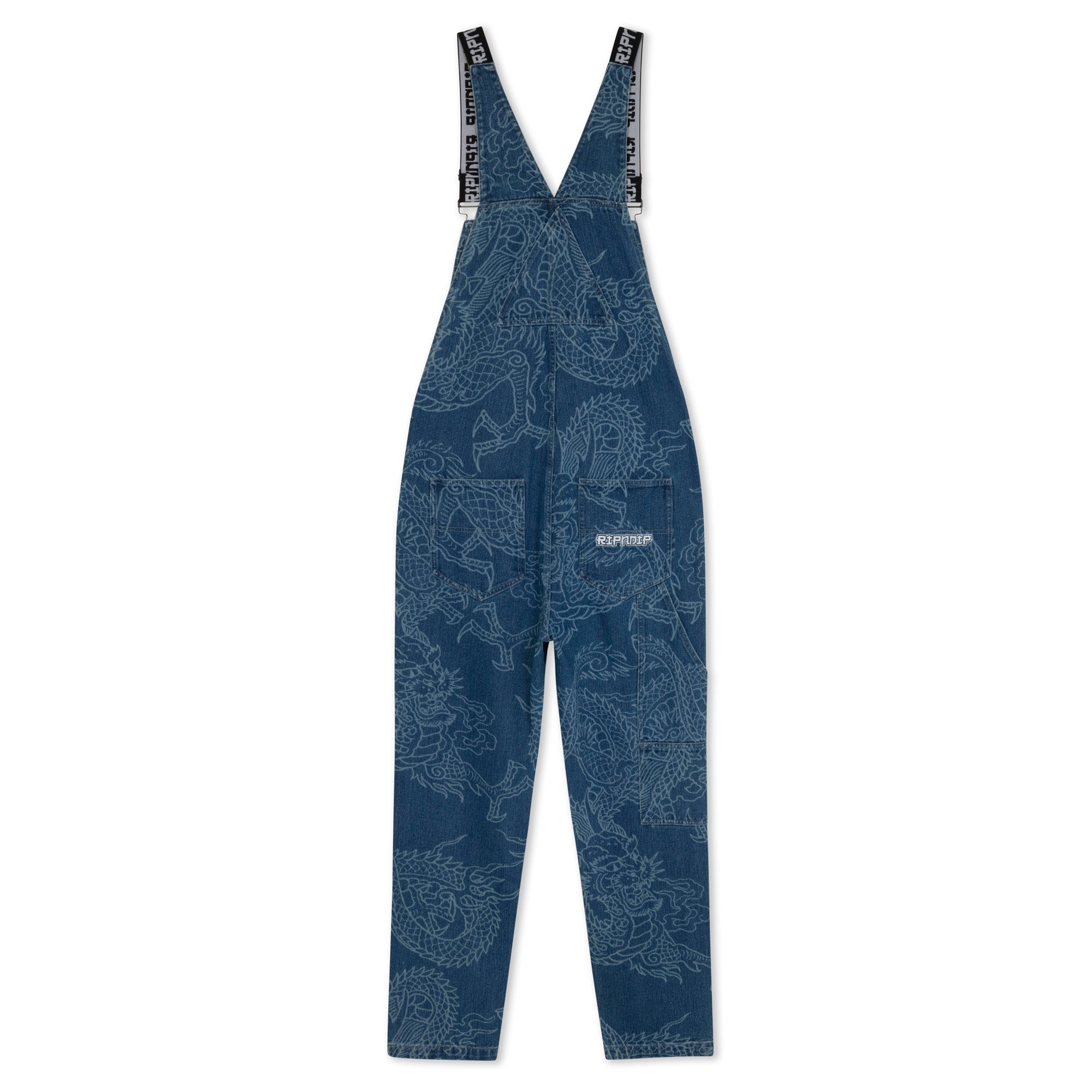 RIPNDIP Haku Denim Overalls (Dark Wash)