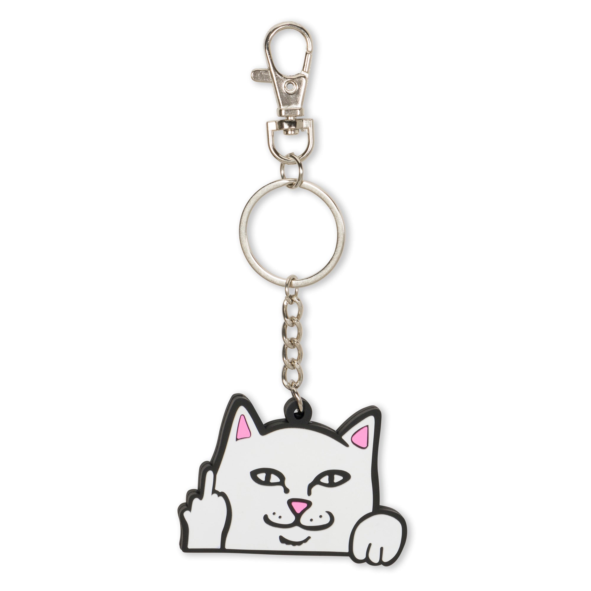 RIPNDIP Lord Nermal Key Cover Key Chain (White)