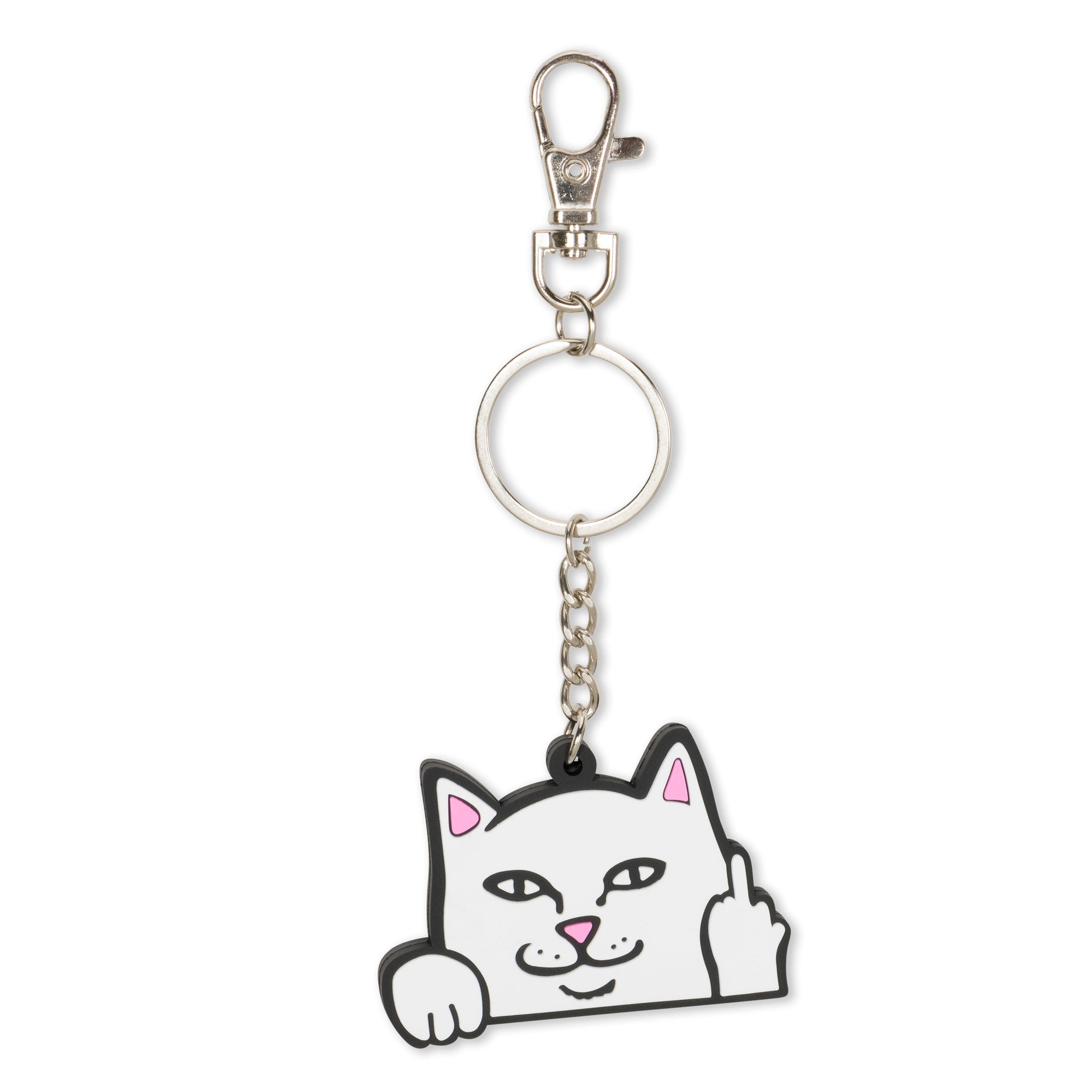 RIPNDIP Lord Nermal Key Cover Key Chain (White)