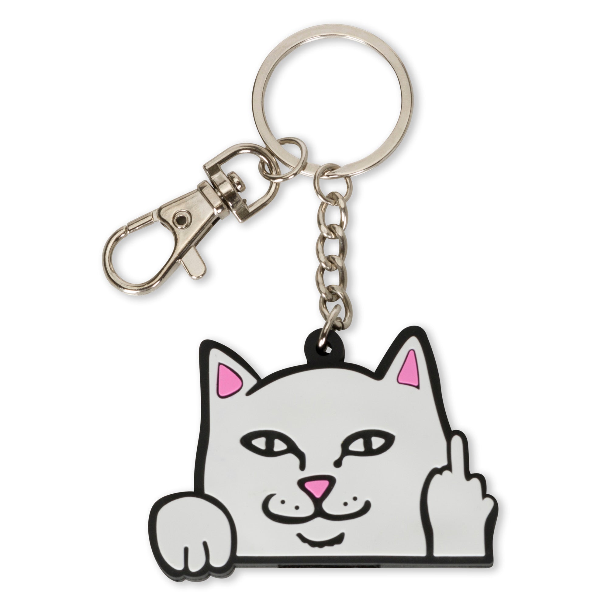 RIPNDIP Lord Nermal Key Cover Key Chain (White)