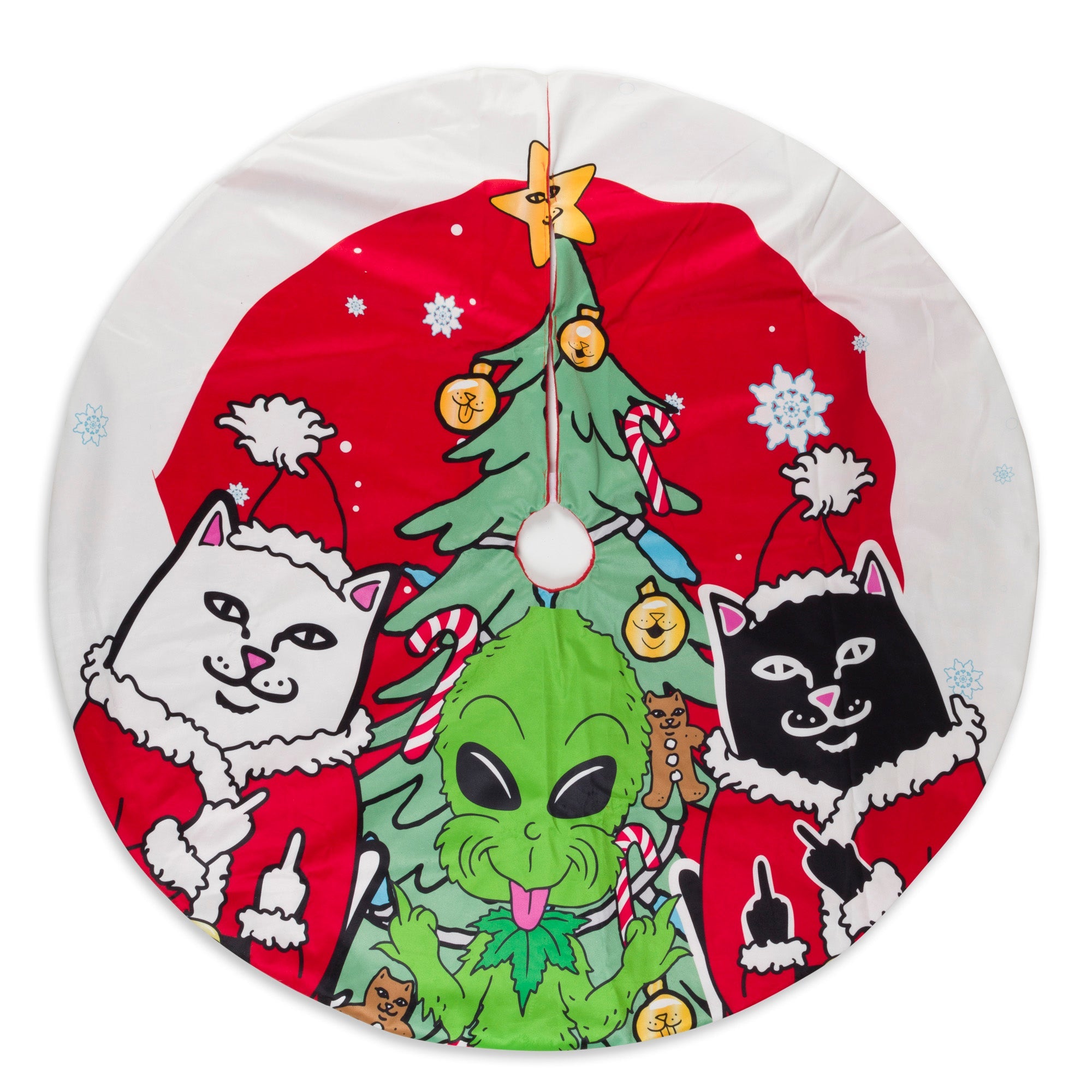 RIPNDIP Christmas Gang Tree Skirt (Red)