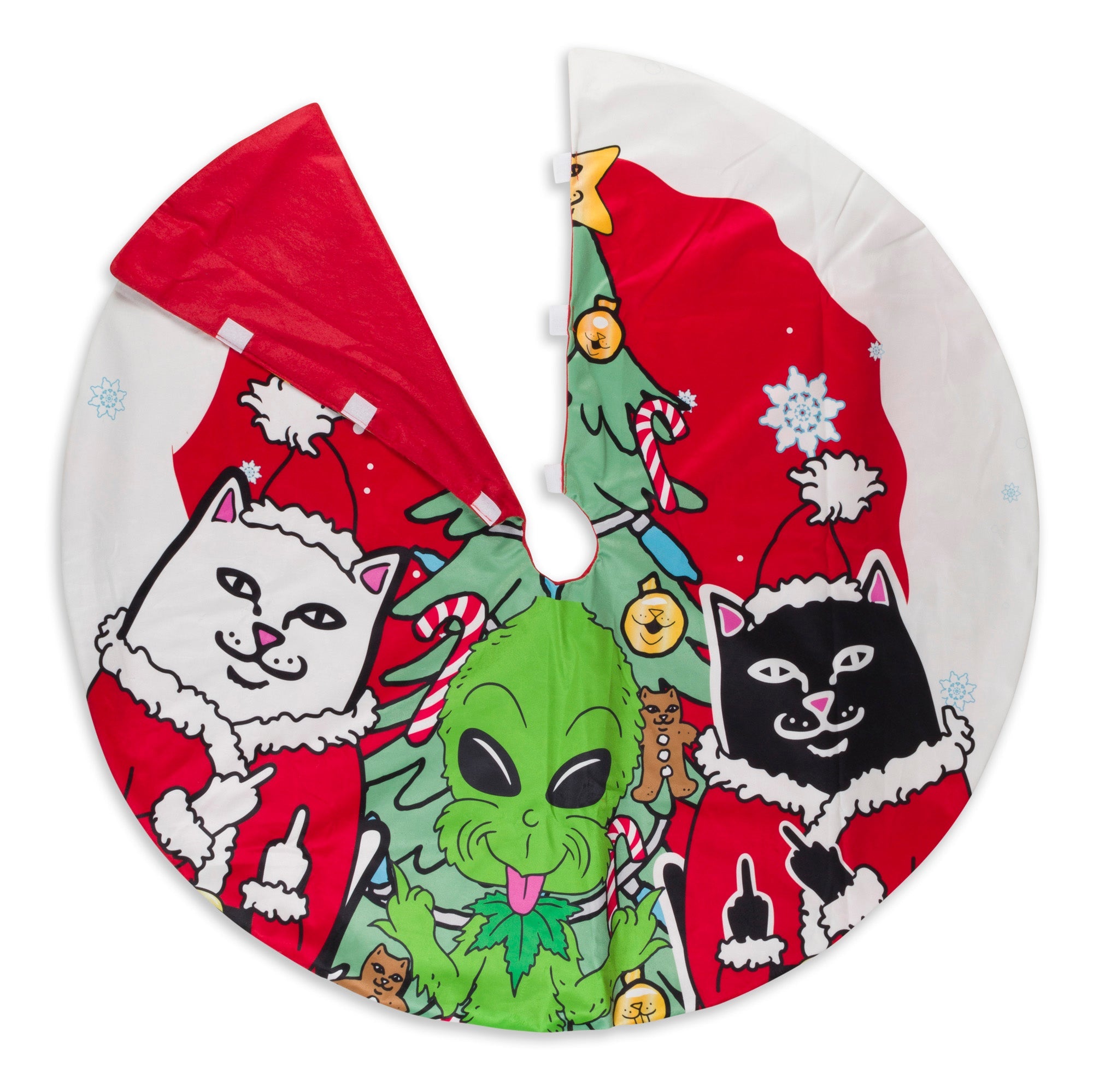 RIPNDIP Christmas Gang Tree Skirt (Red)