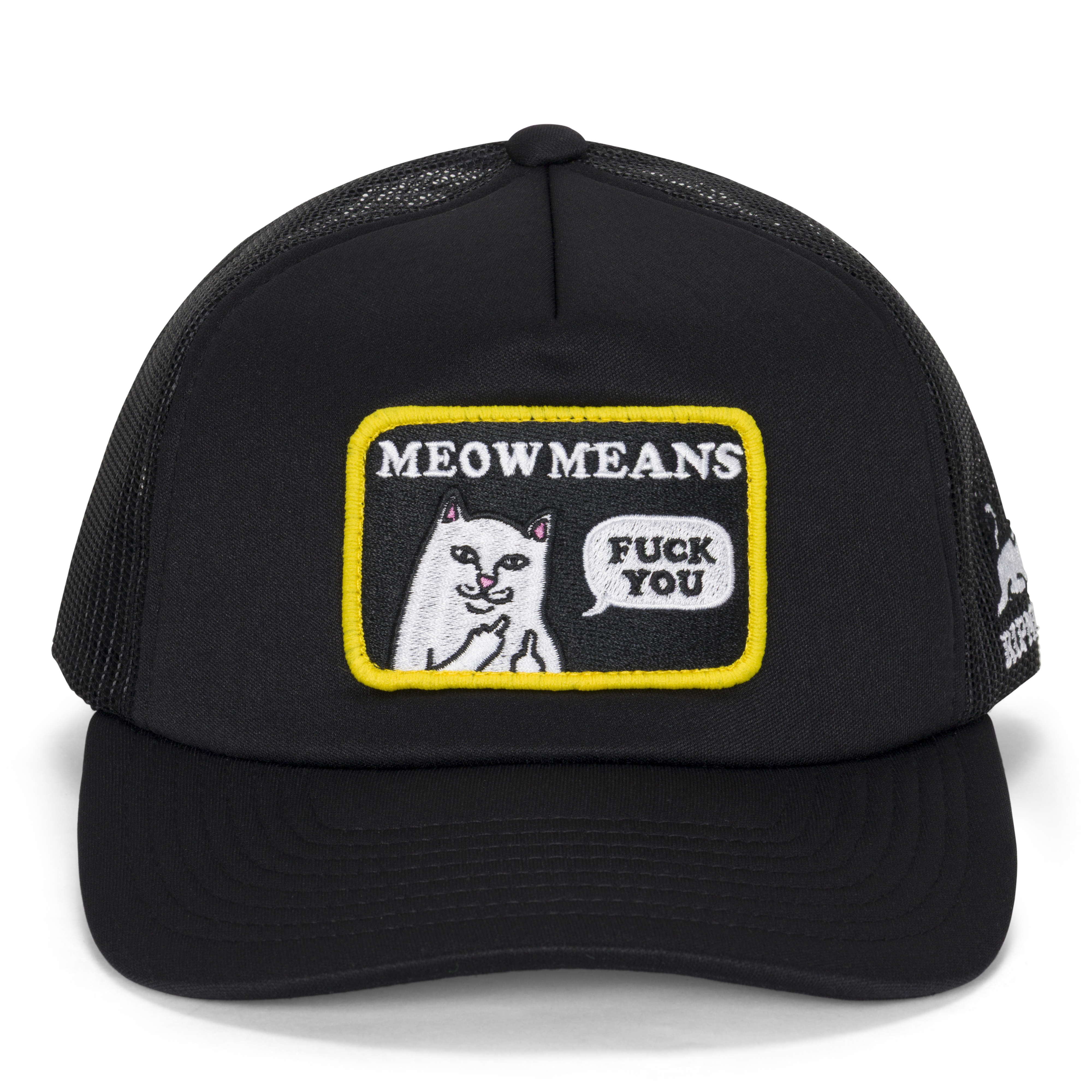 Meow Meow Trucker Hat (Black)
