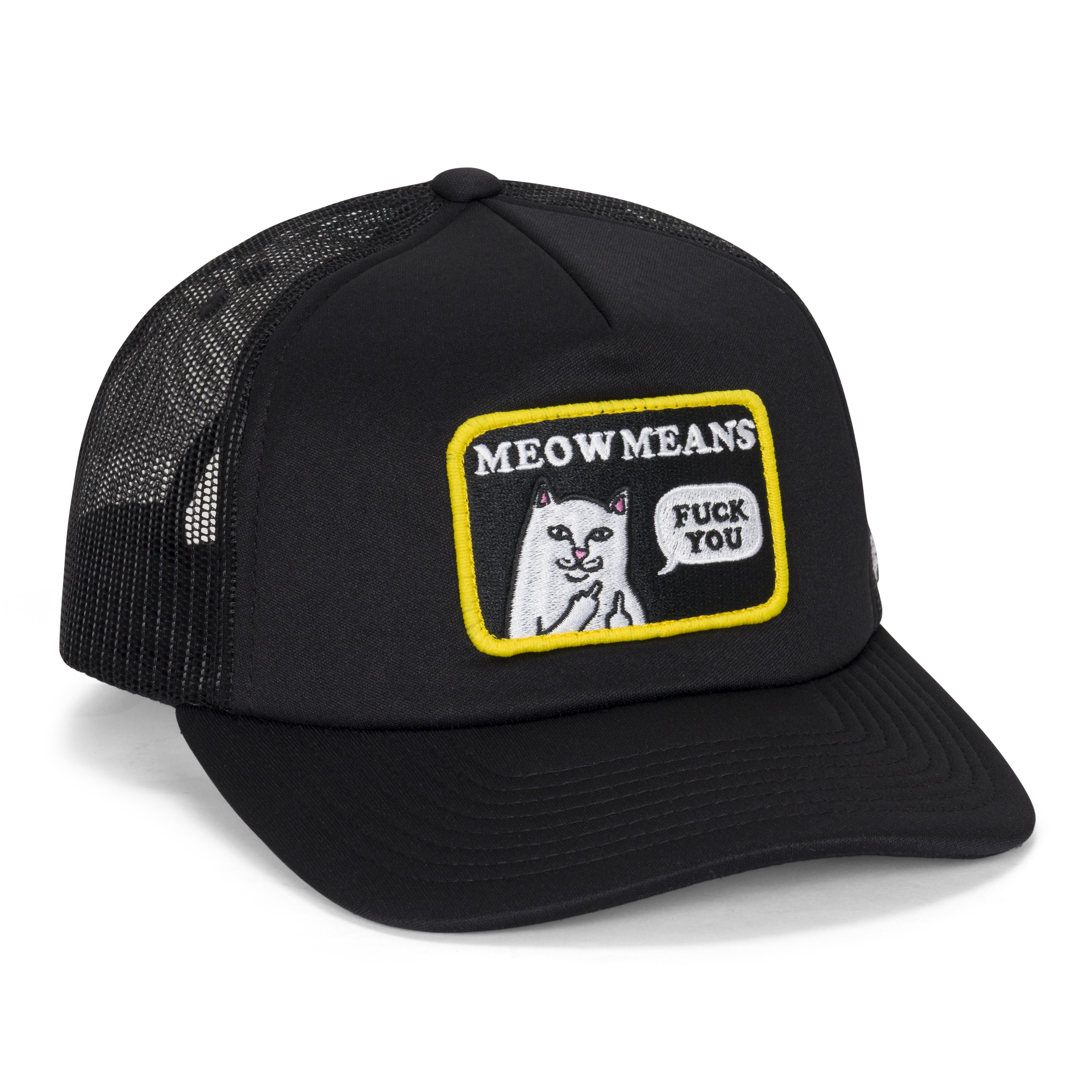 Meow Meow Trucker Hat (Black)
