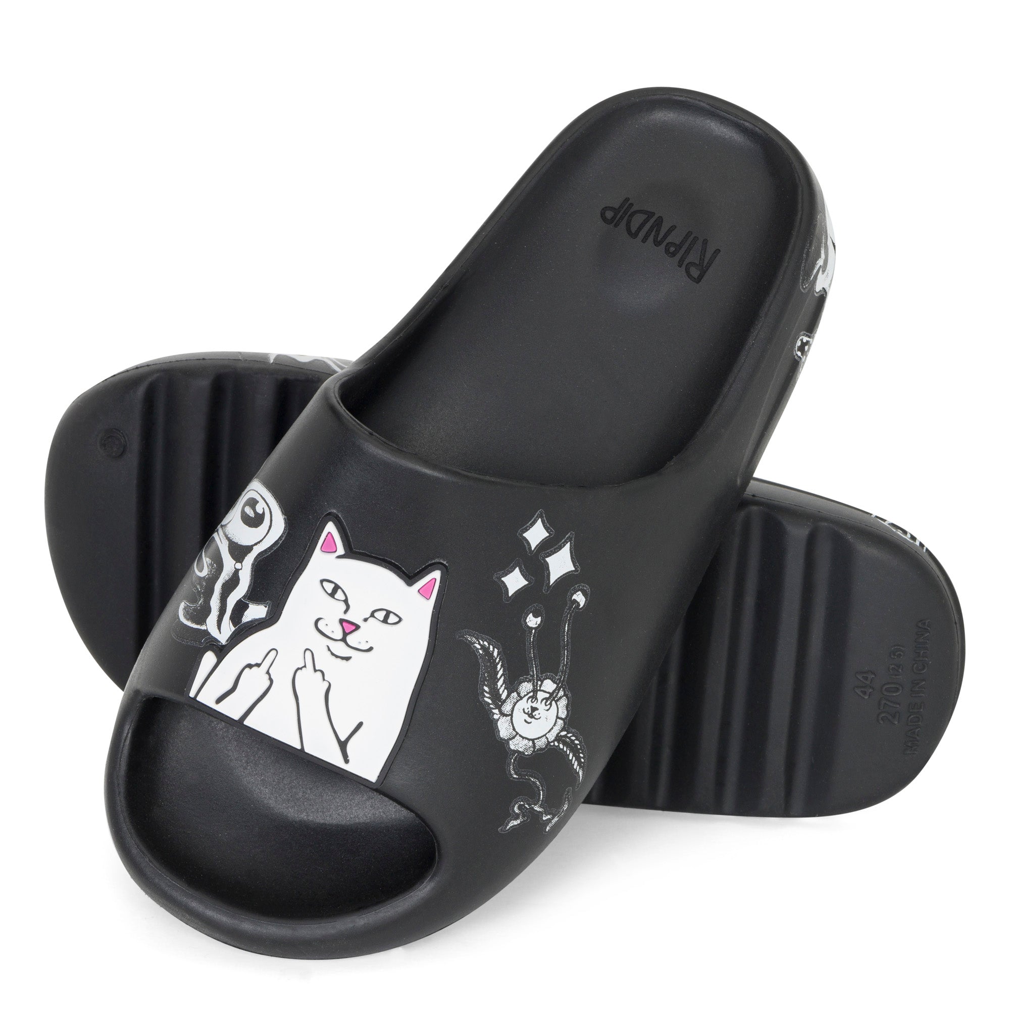 Space Walk Cloud Slides (Black)