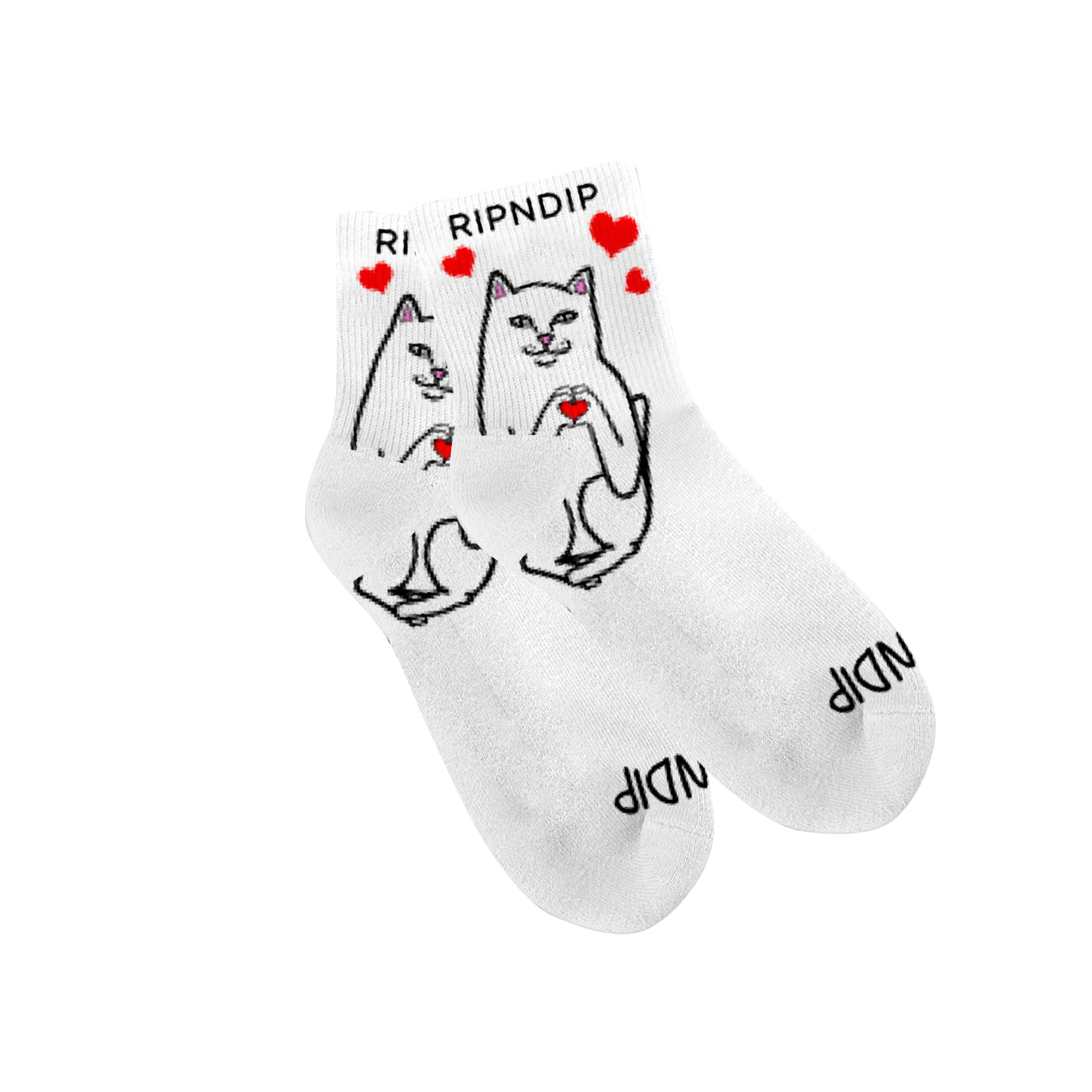 RIPNDIP Nermal Loves Mid Socks (White)