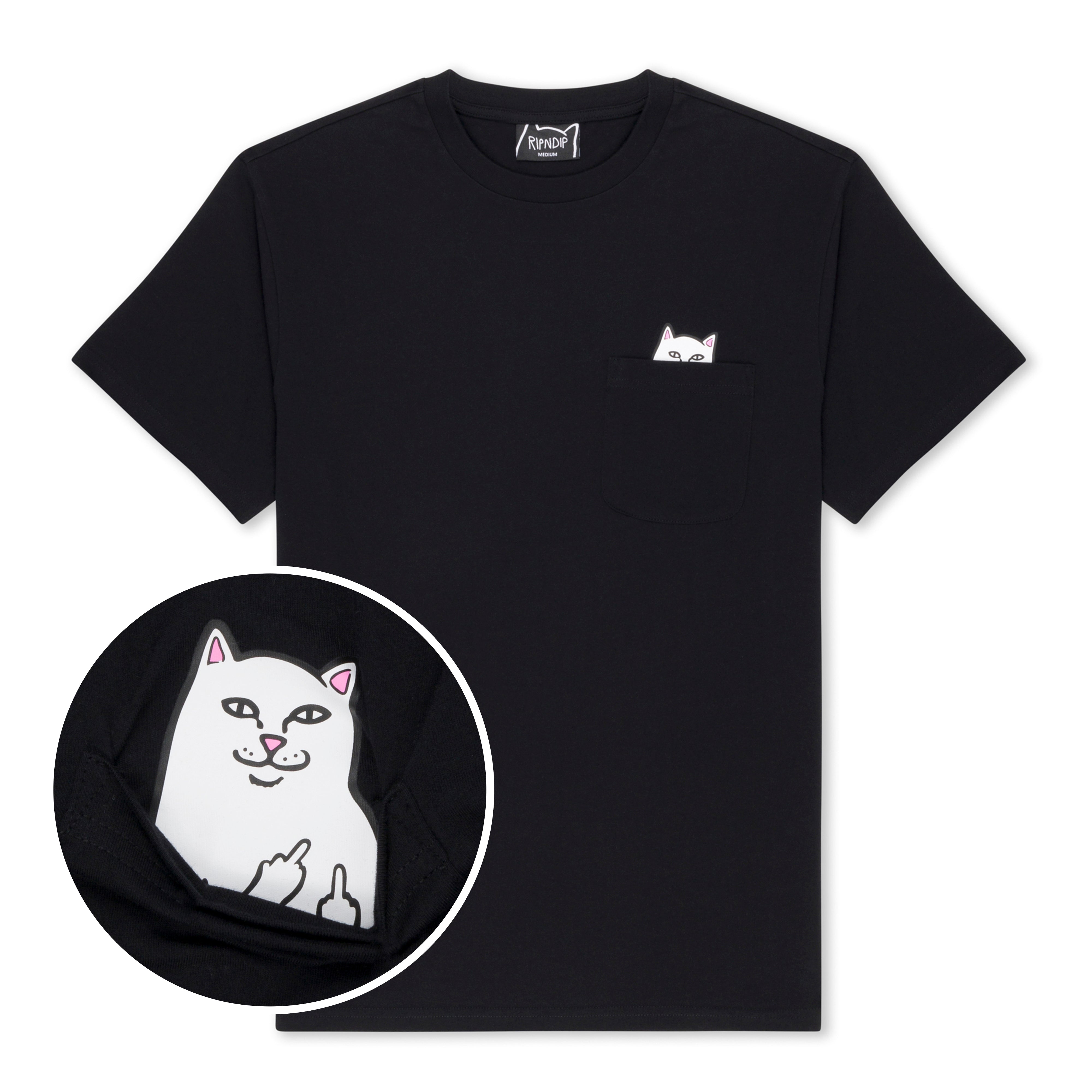 RIPNDIP Lord Nermal Pocket Tee (Black)