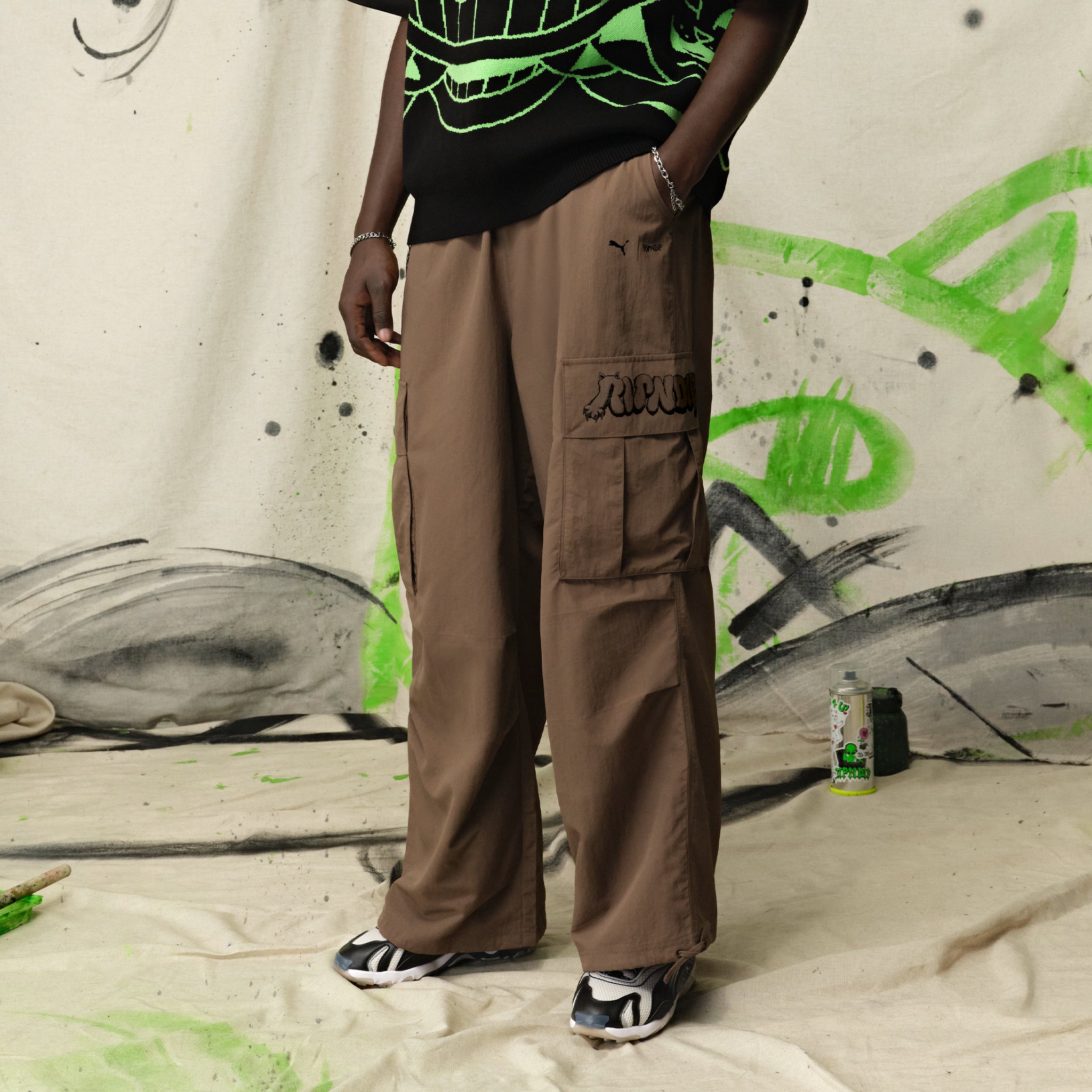 RIPNDIP PUMA X RIPNDIP Extreme Cargo Pants (Flat Bronze)