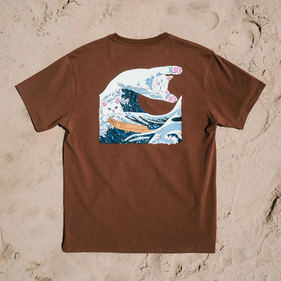 Great Wave Of Nerm Tee (Brown)