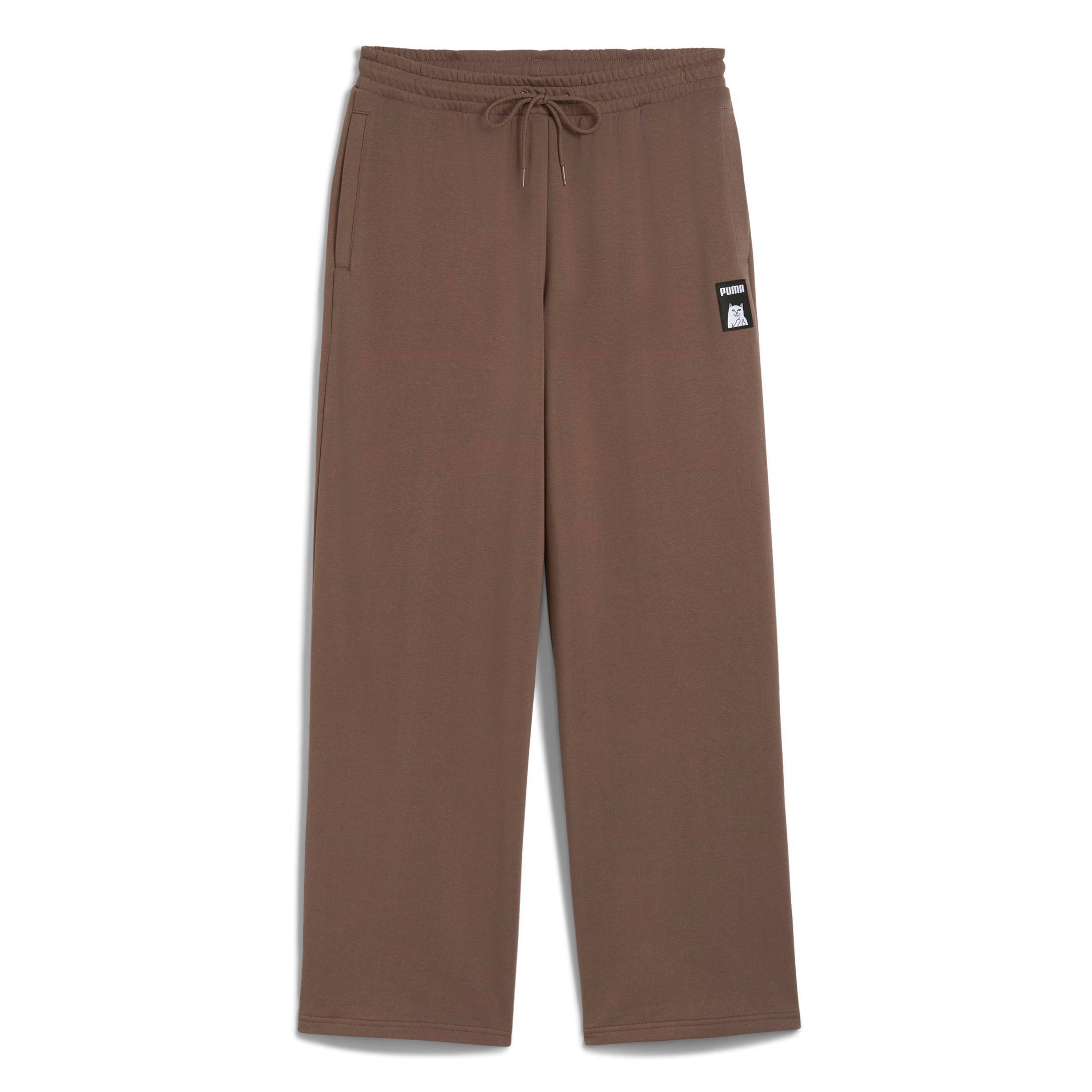 RIPNDIP PUMA X RIPNDIP Oversized Wide Sweatpants (Flat Bronze)