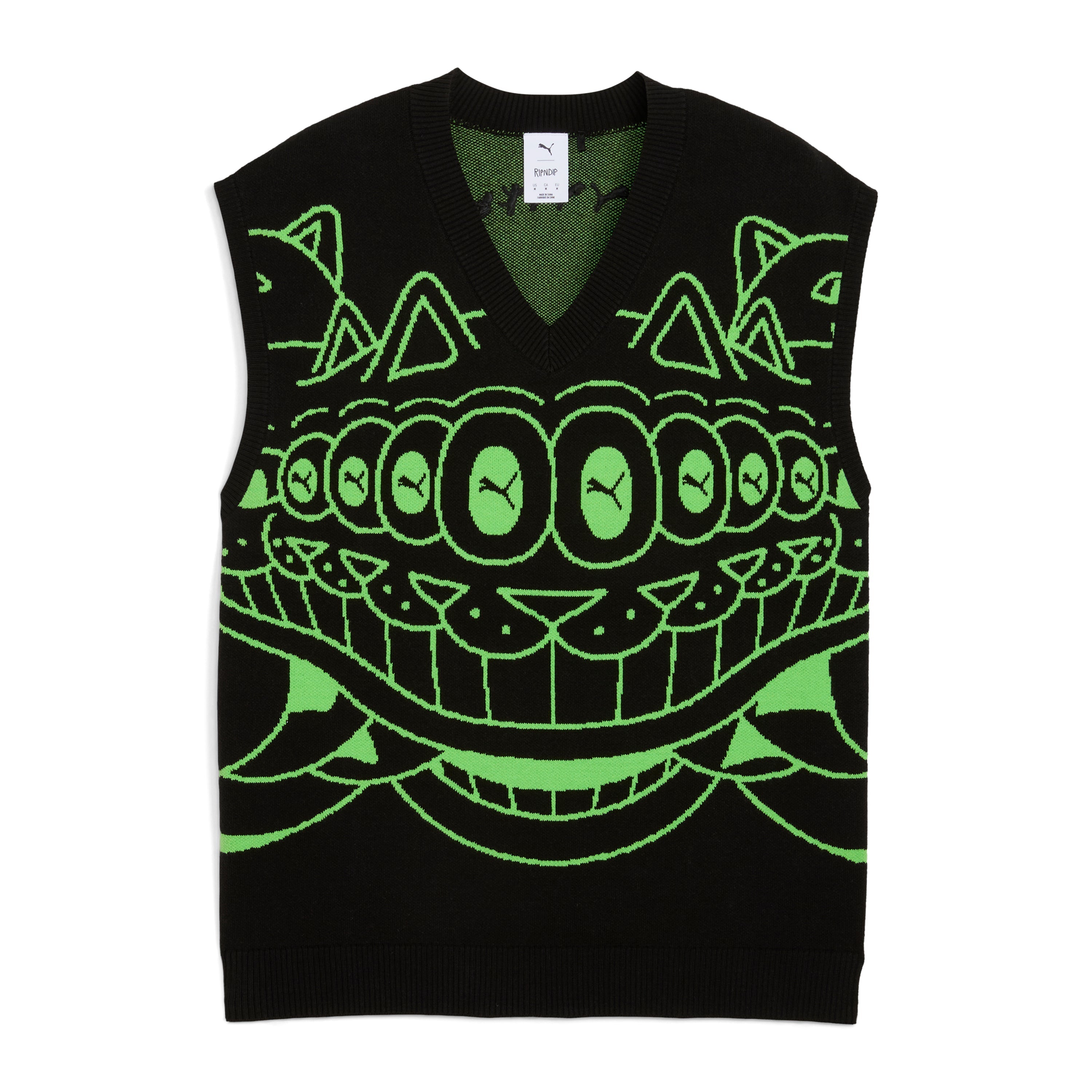 RIPNDIP PUMA X RIPNDIP Knitted Vest (Puma Black)