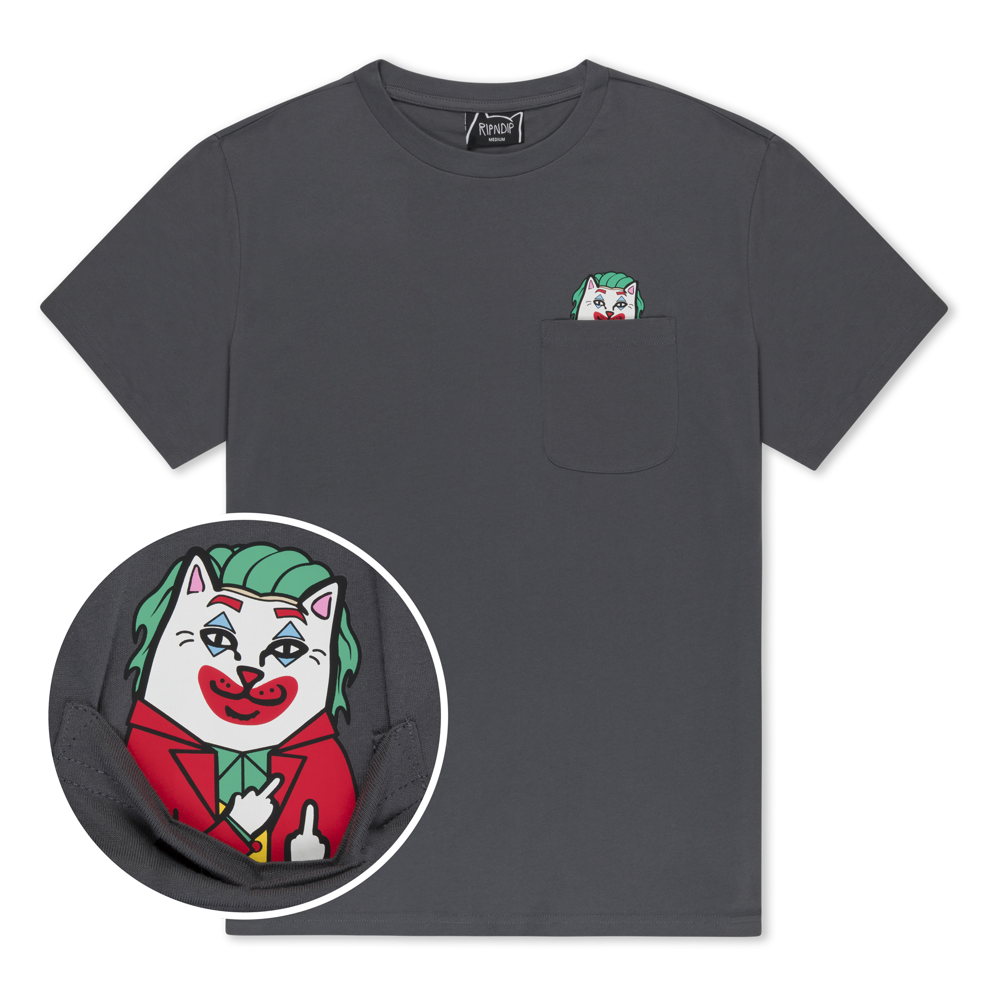Why So Nermal? Pocket Tee (Charcoal)
