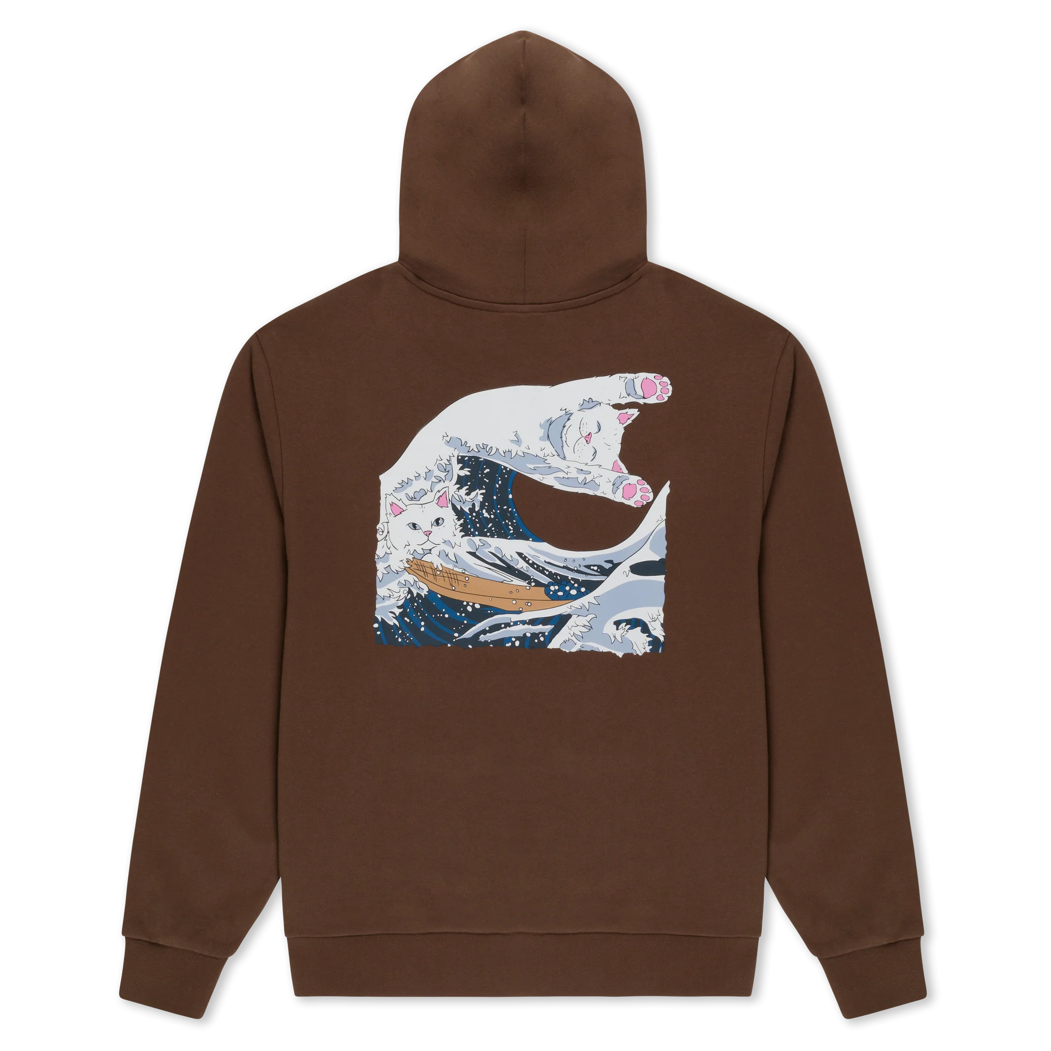 Great Wave Of Nerm Hoodie (Brown)