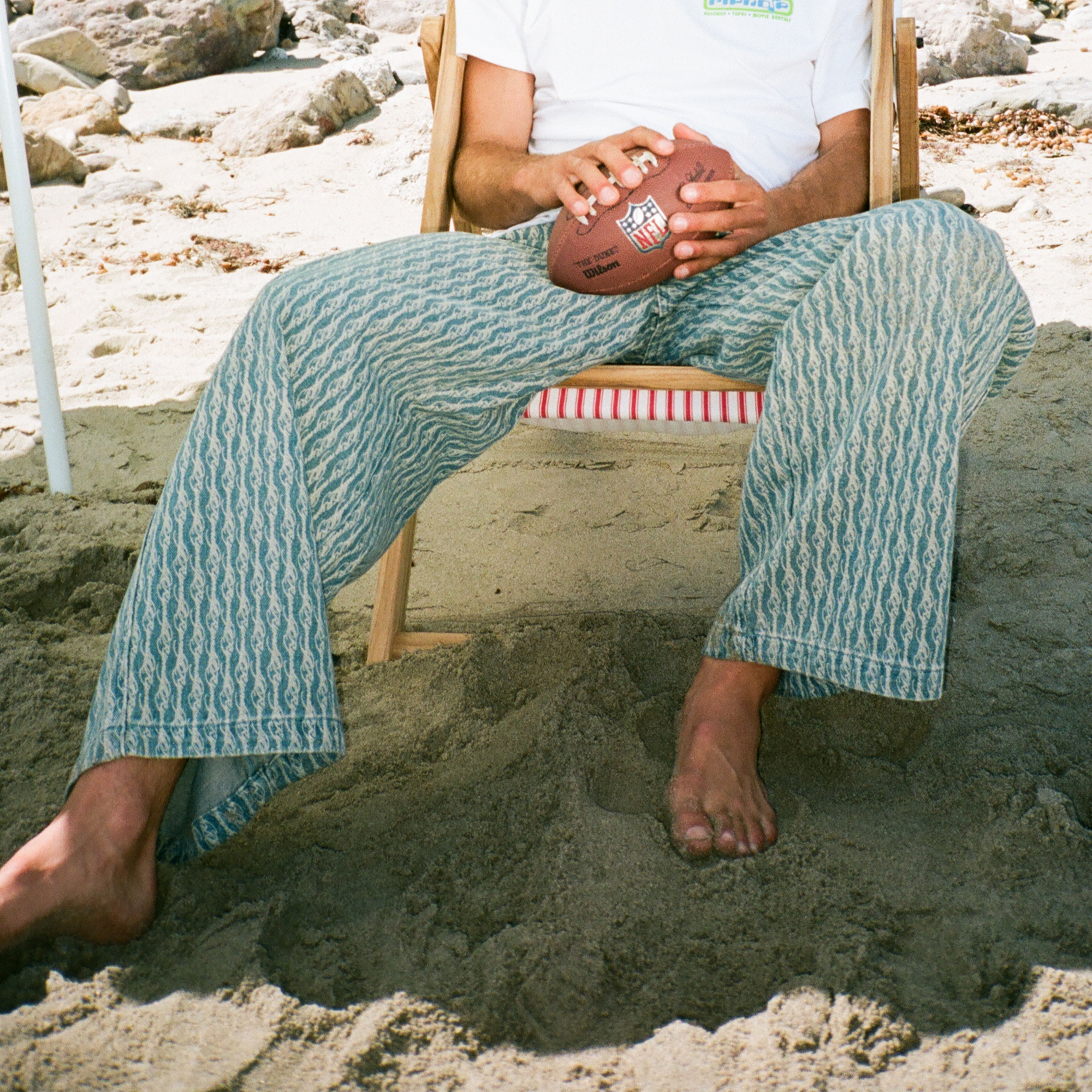 RIPNDIP Western Roads Wide Fit Pants (Meidum Wash)