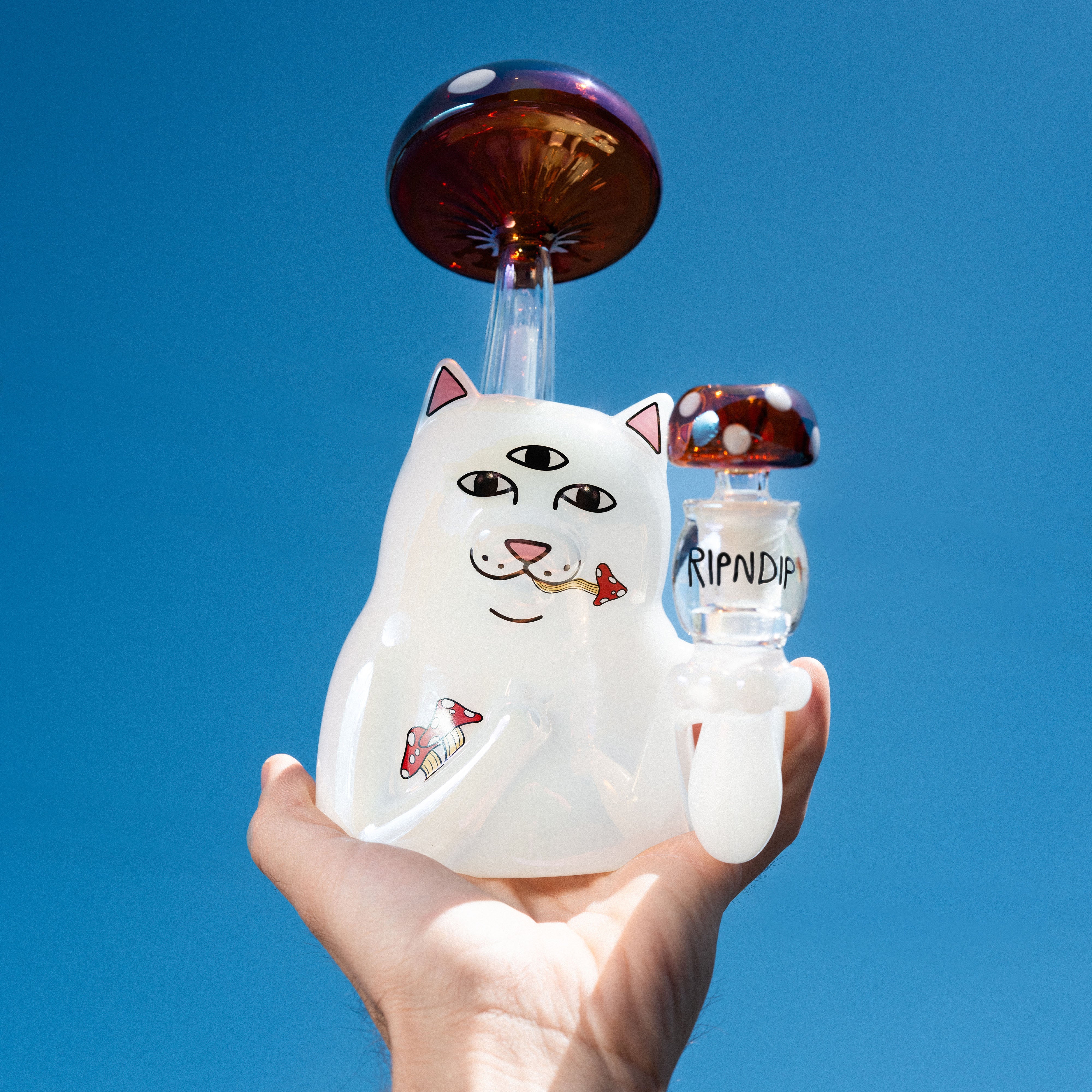 RIPNDIP Hemper Enlightened Nermal Waterpipe (White)