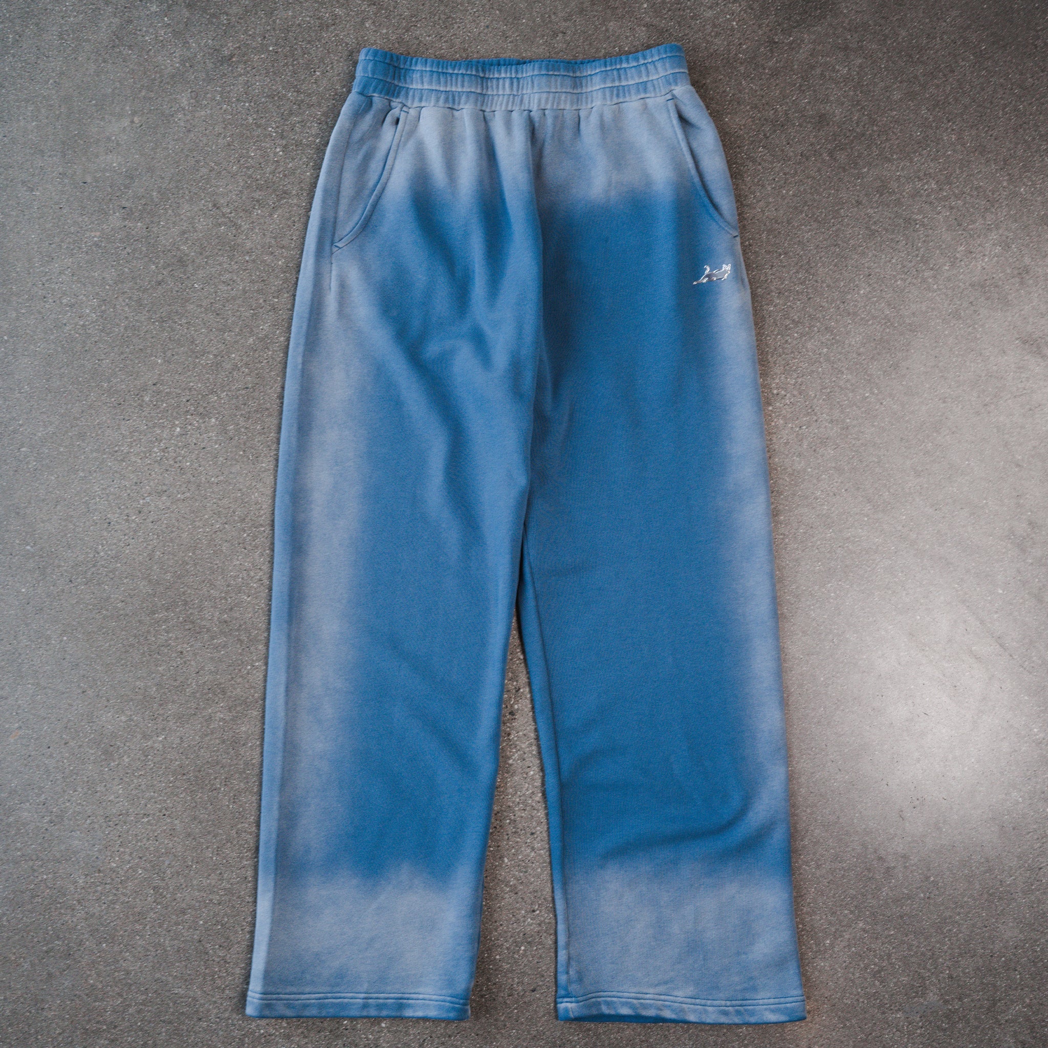 RIPNDIP Castanza Straight Leg Sweatpants (Light Blue Faded Wash)