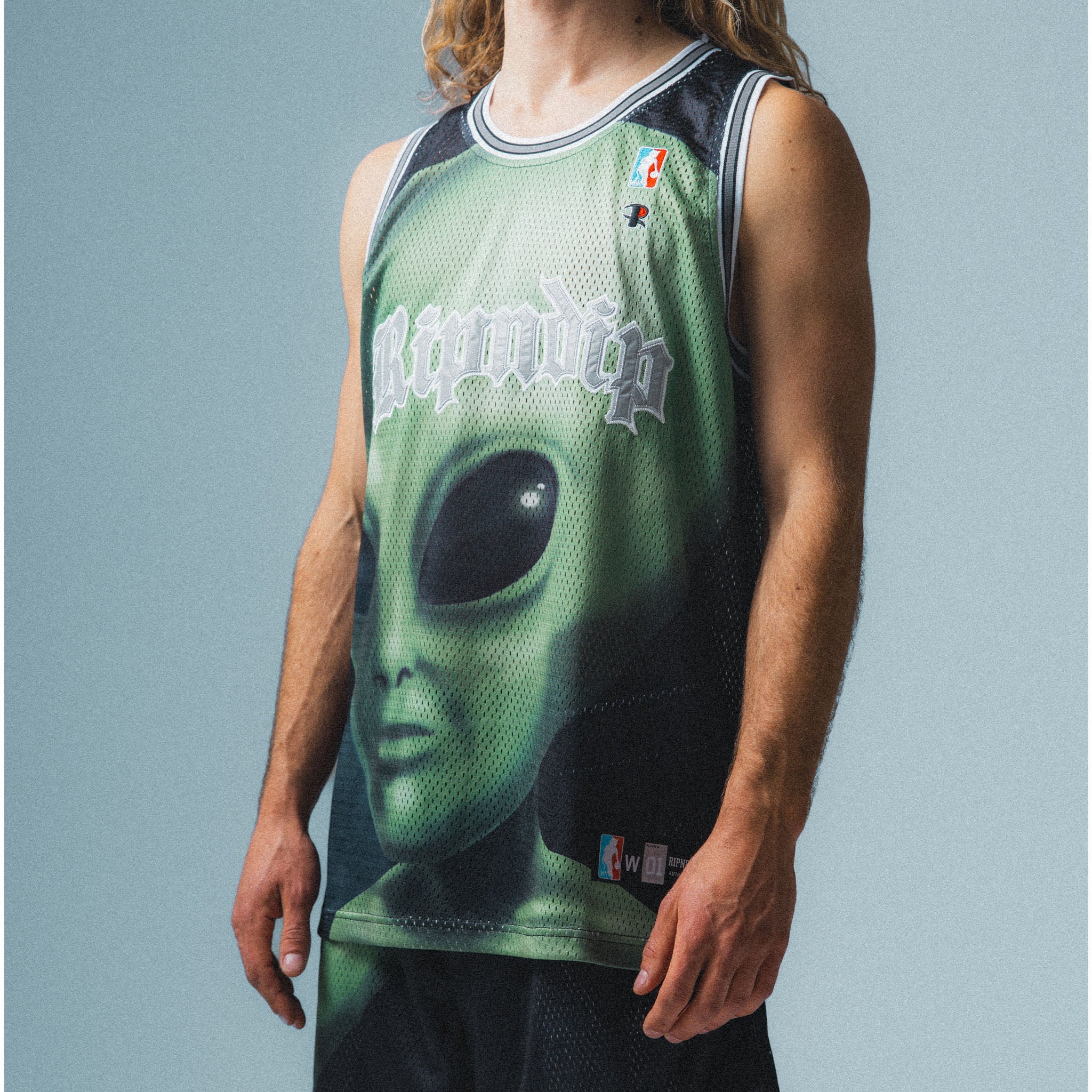 RIPNDIP We Come In Peace Basketball Jersey (Black)
