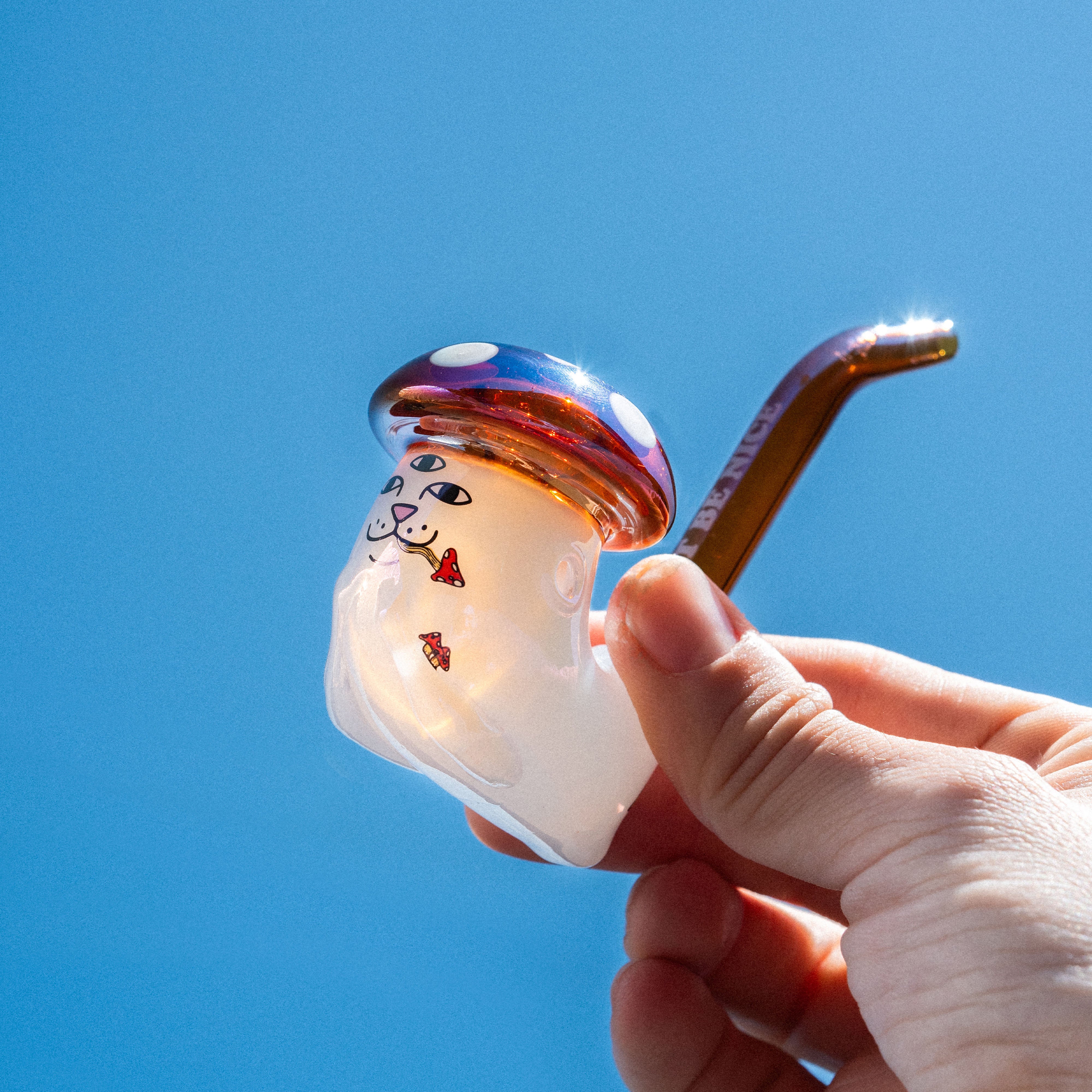 RIPNDIP Hemper Enlightened Nermal Sherlock Pipe (White)