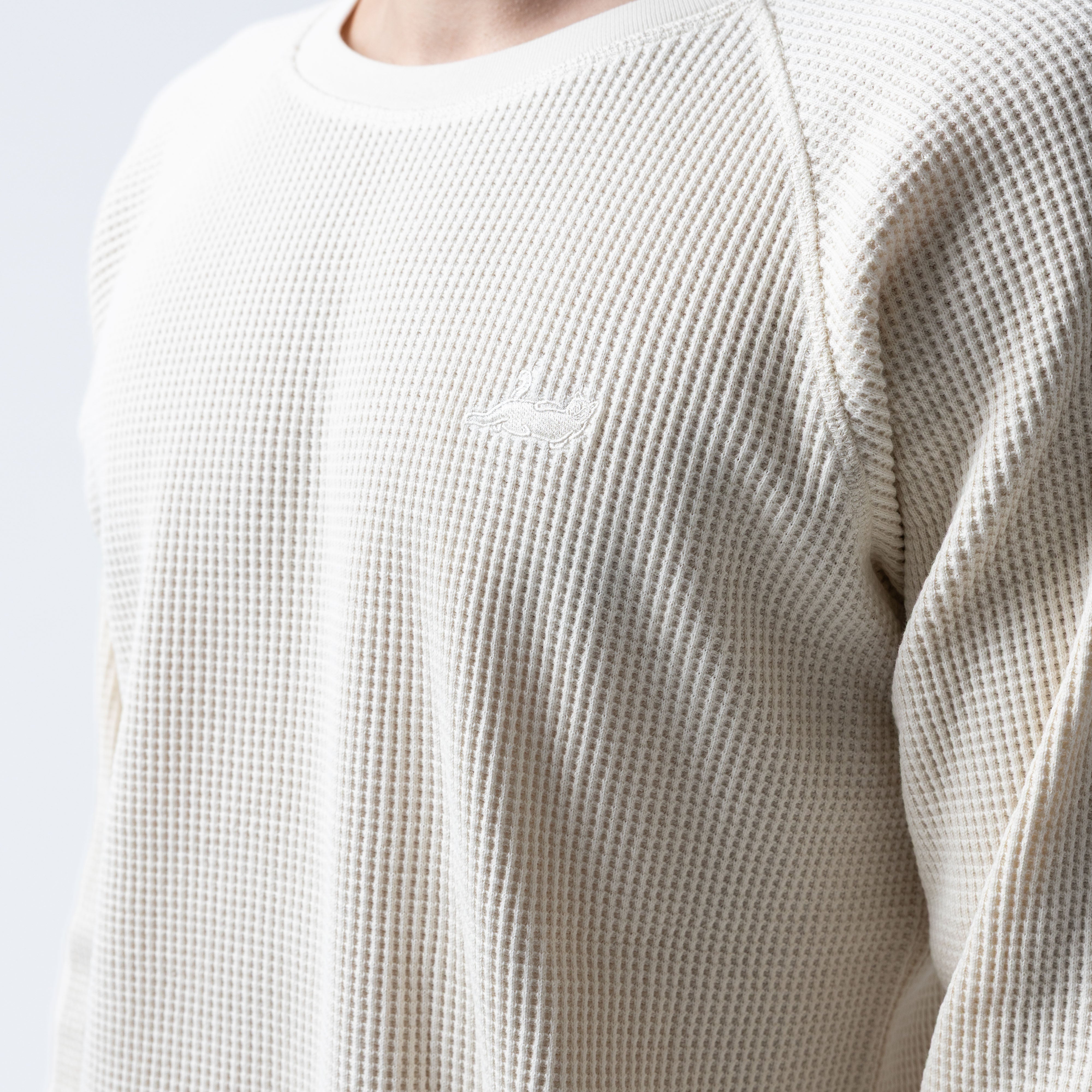 RIPNDIP Castanza Waffle Knit Long Sleeve (Off-White)