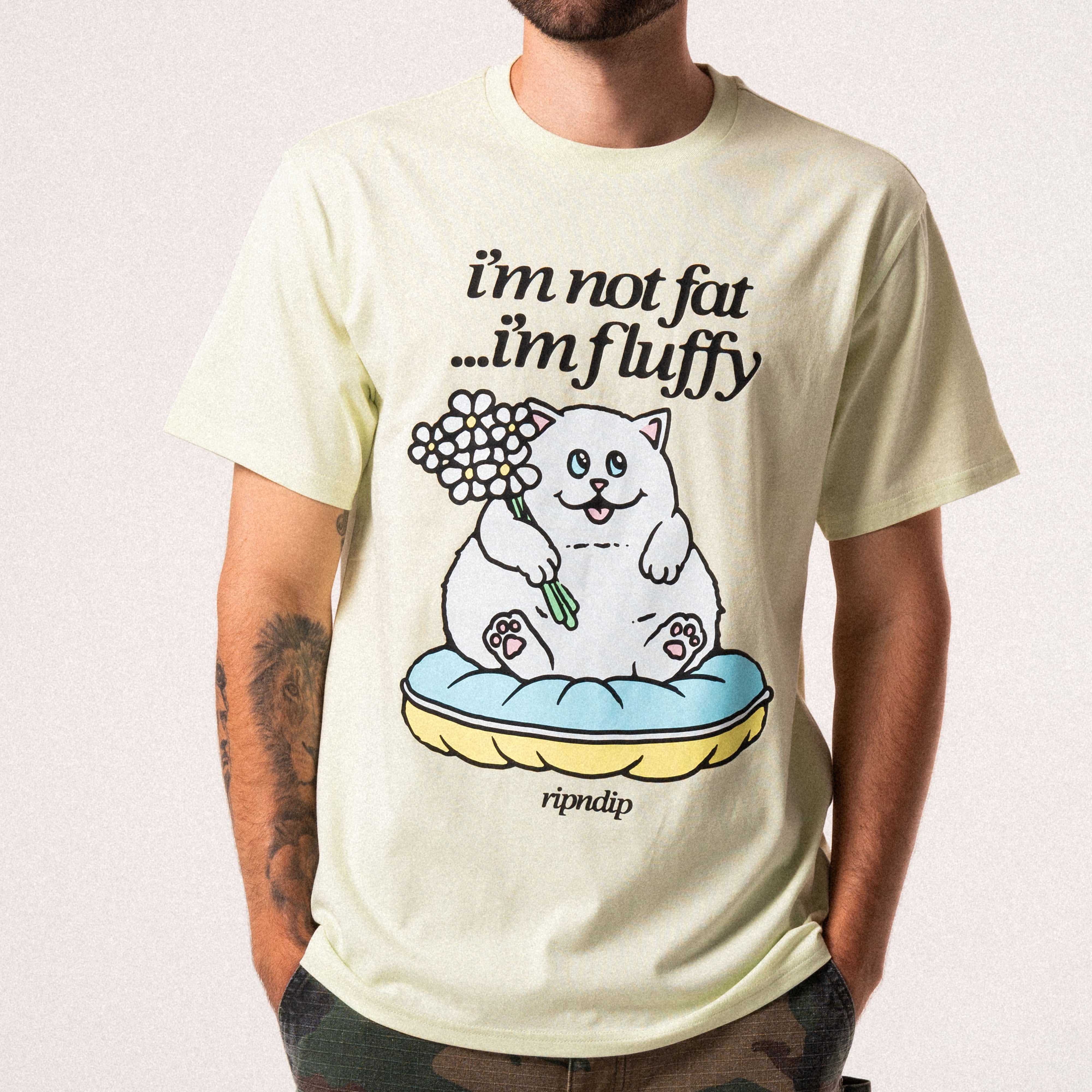 RIPNDIP Fluffy Baby Tee (Light Lime)