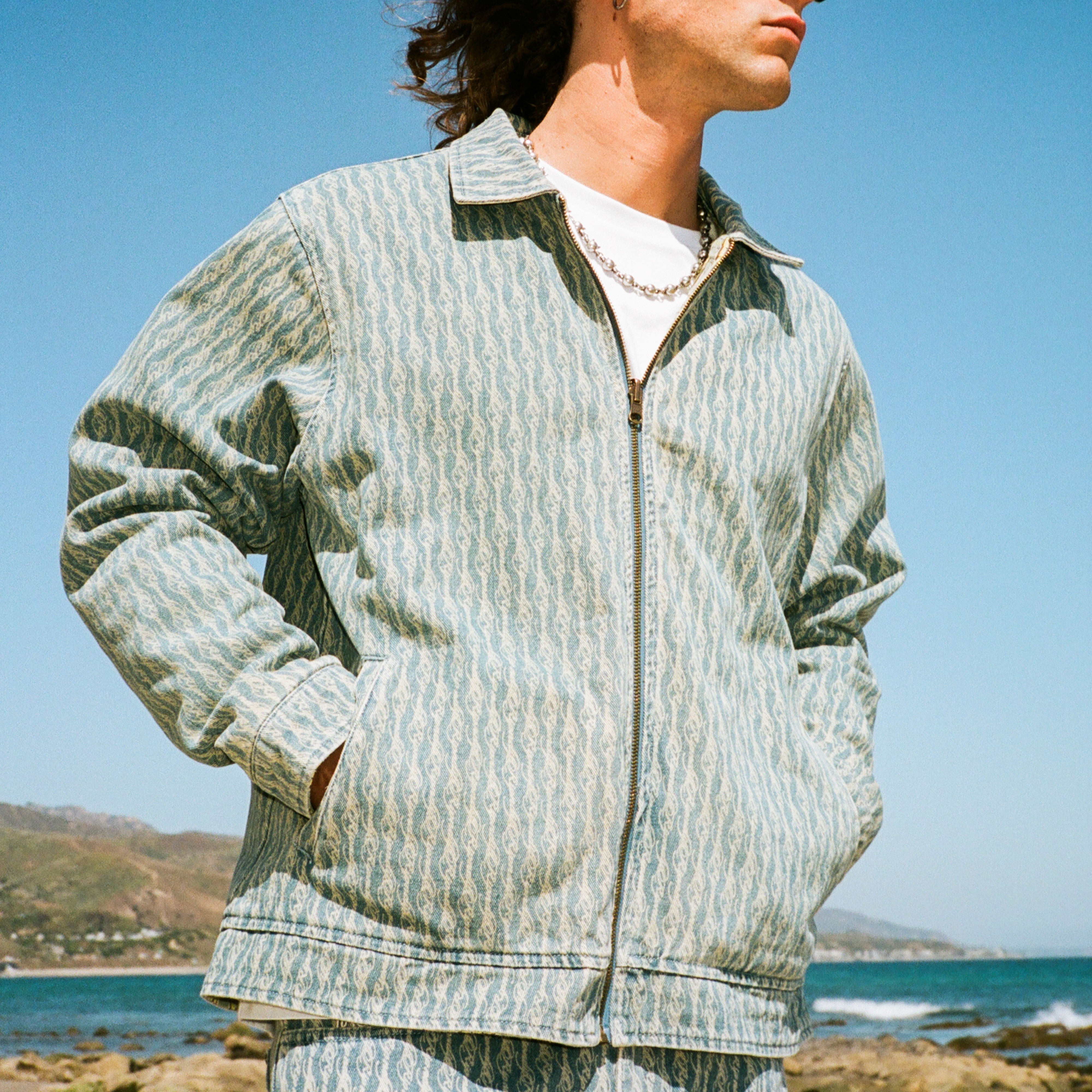 RIPNDIP Western Roads Reversible Work Jacket (Medium Wash)