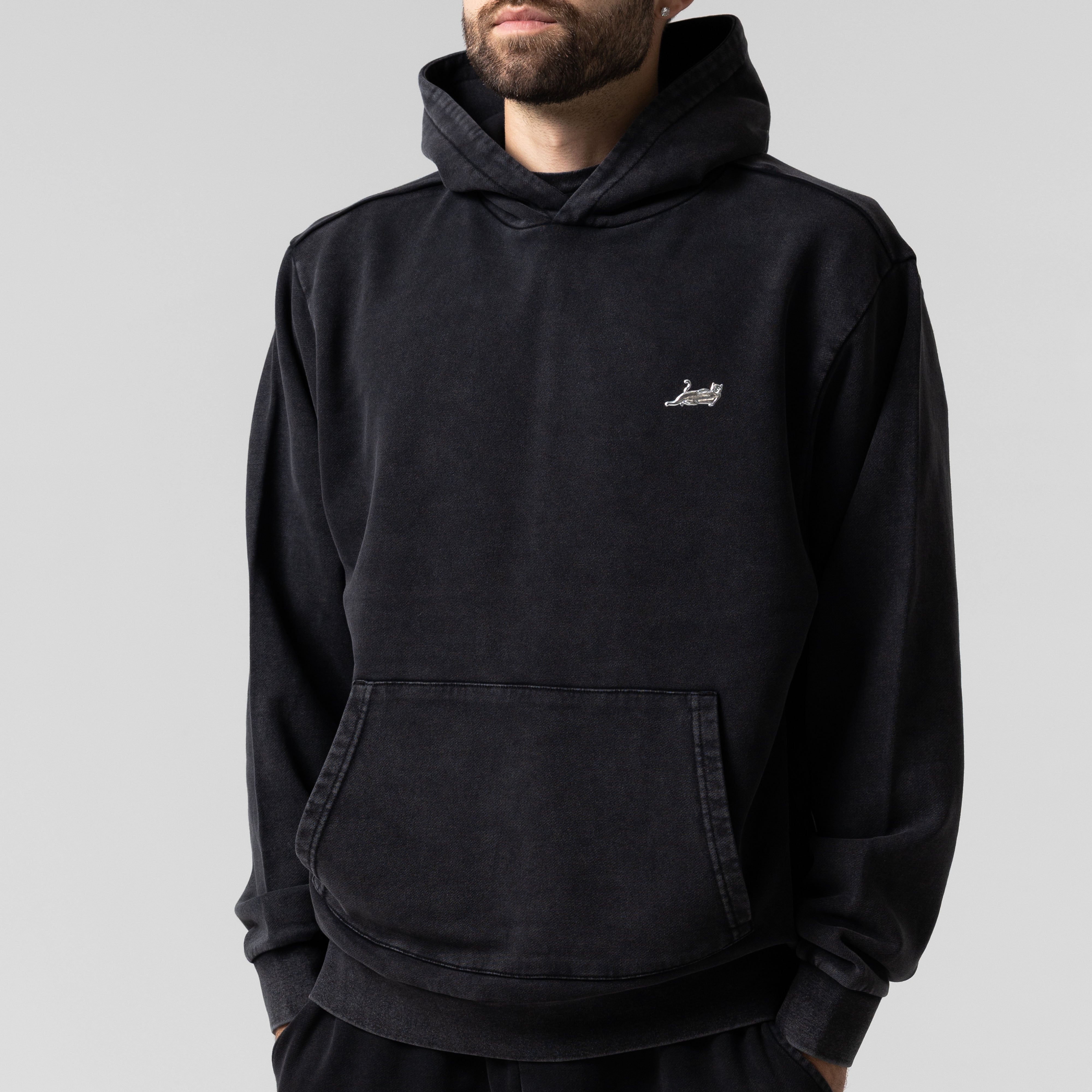 RIPNDIP Castanza Hoodie (Black Vintage Wash)
