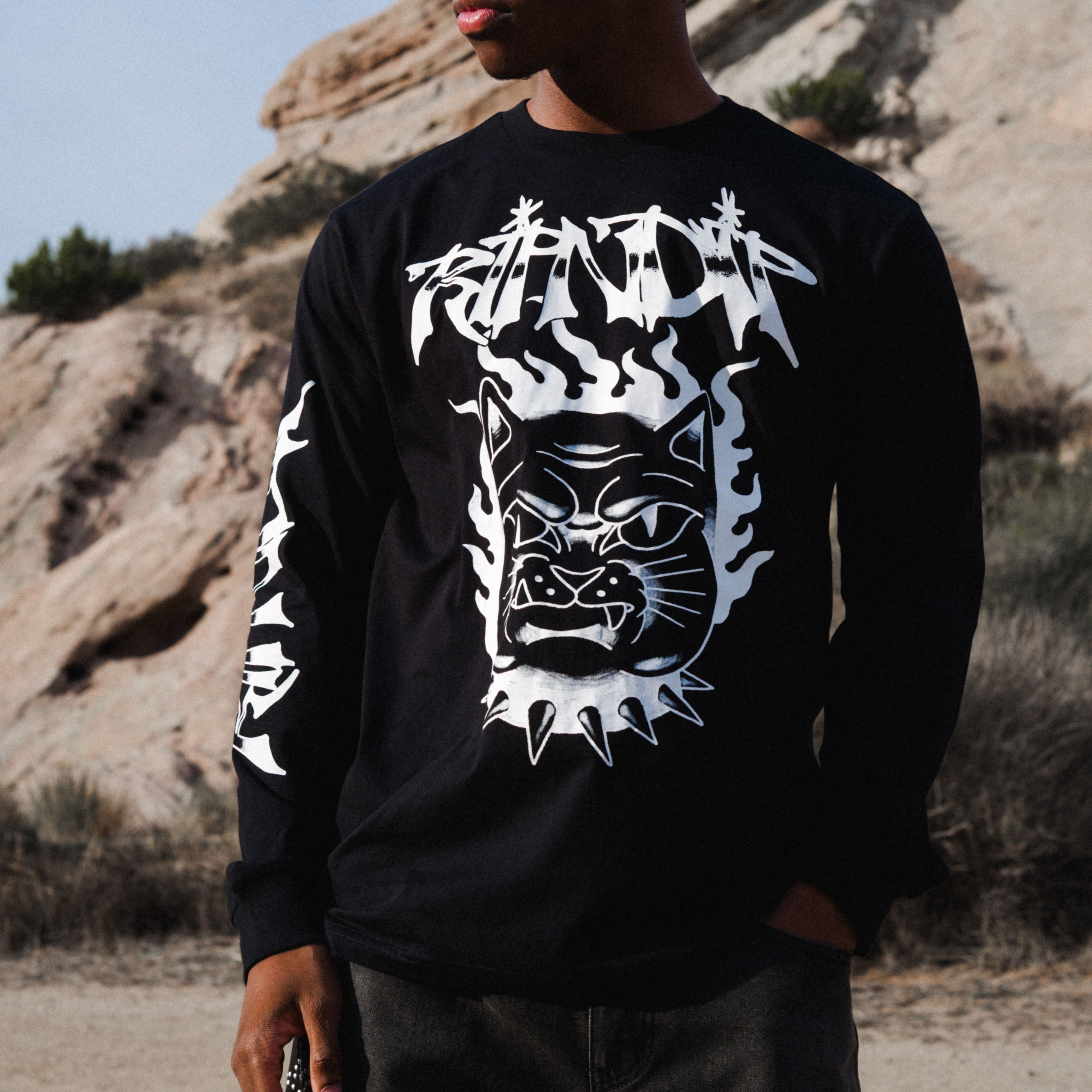 RIPNDIP The Happiest Cat LS (Black)