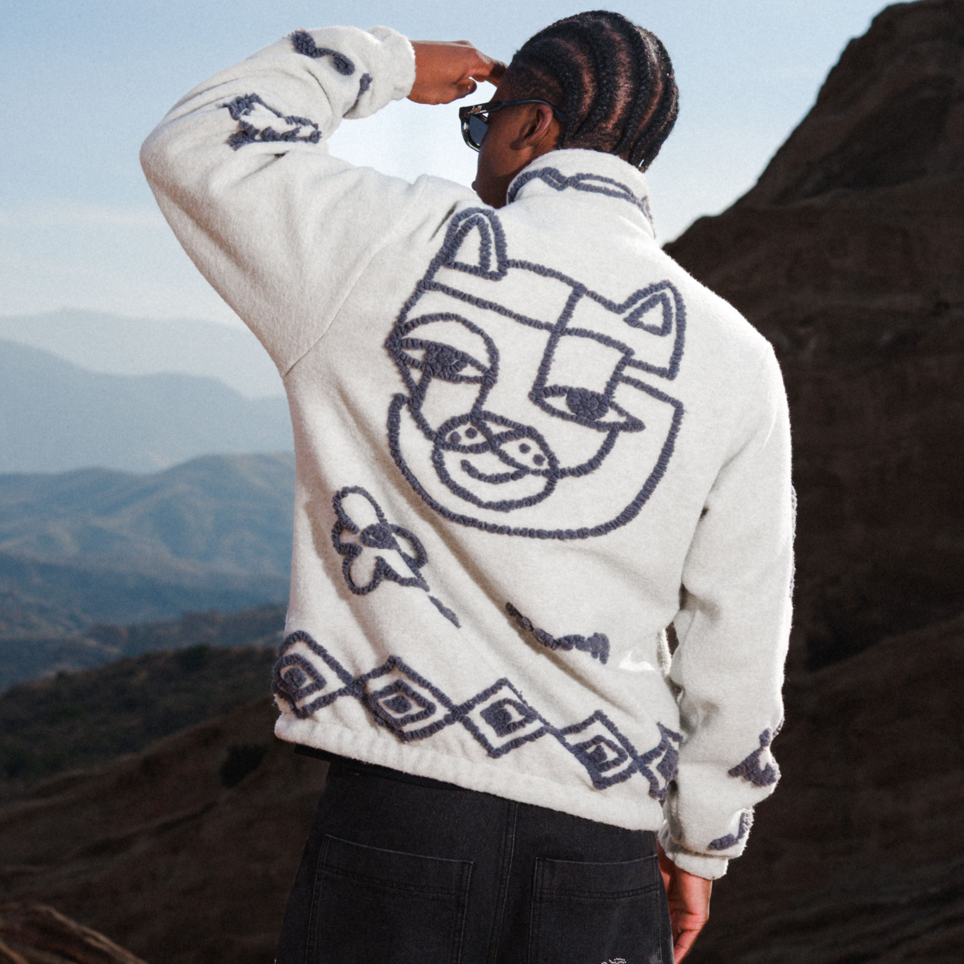 RIPNDIP Blonded Reversible Jacket (Sand / Charcoal)