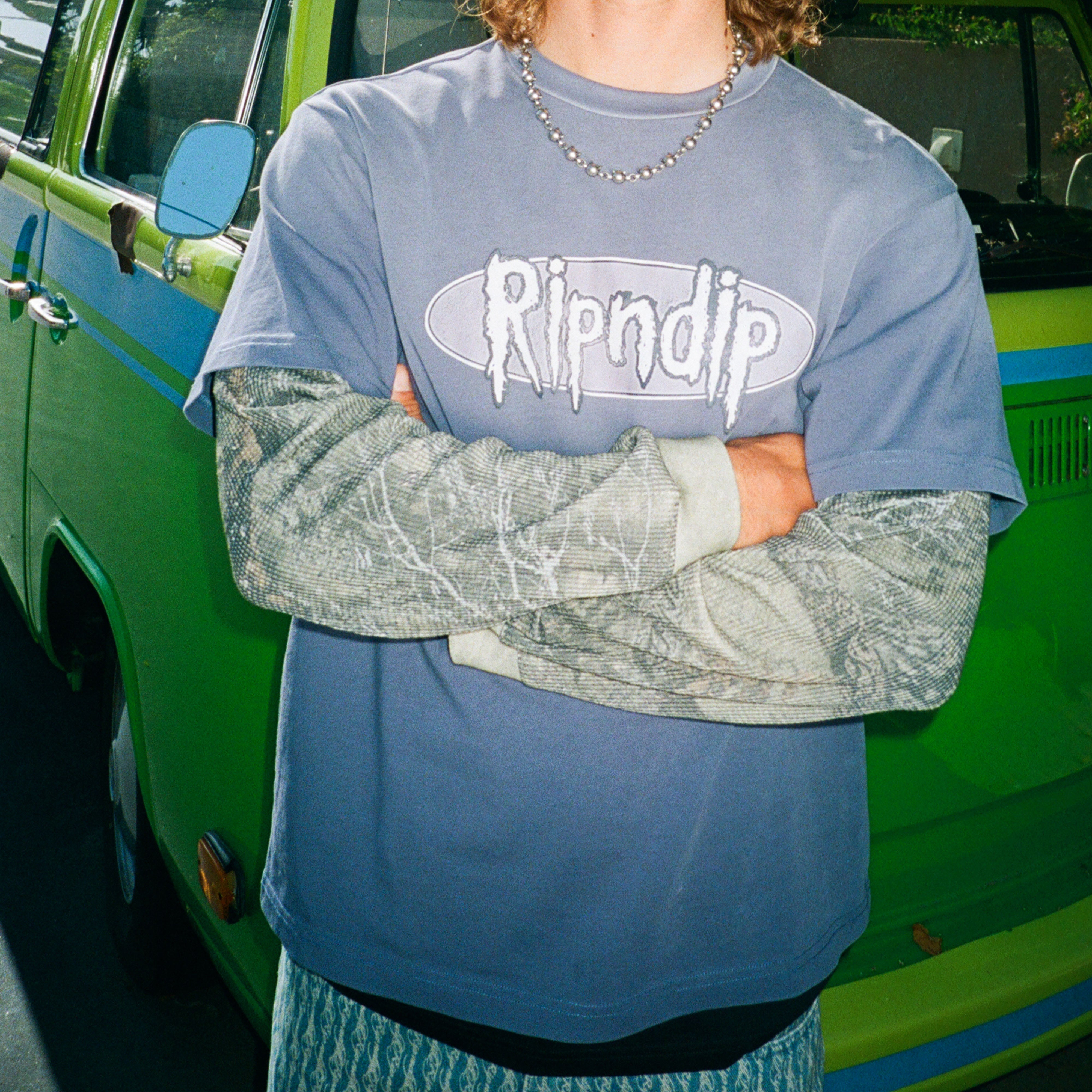 RIPNDIP Sic Double Long Sleeve (Slate / Camo)