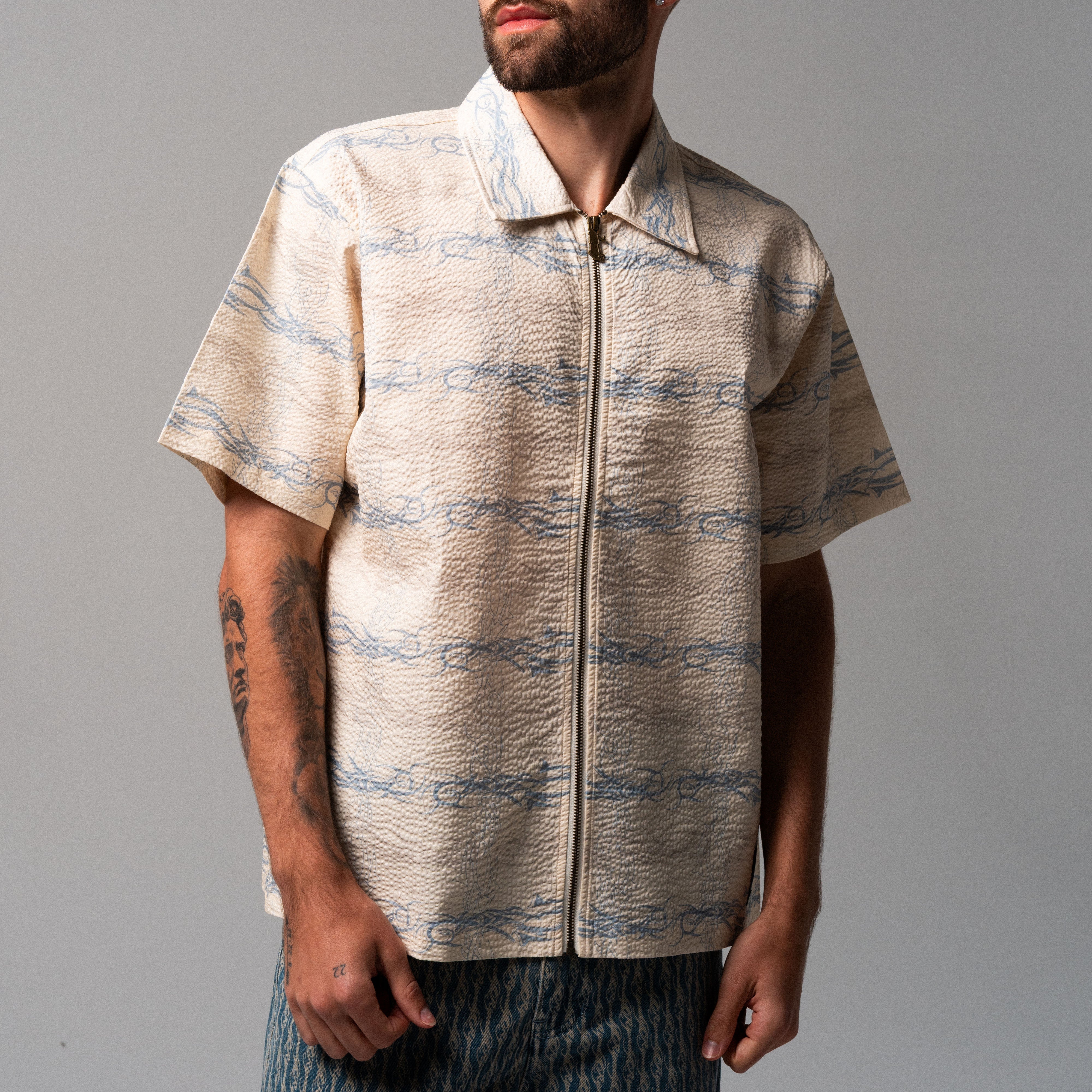 RIPNDIP Crosswired ZipUp (White)
