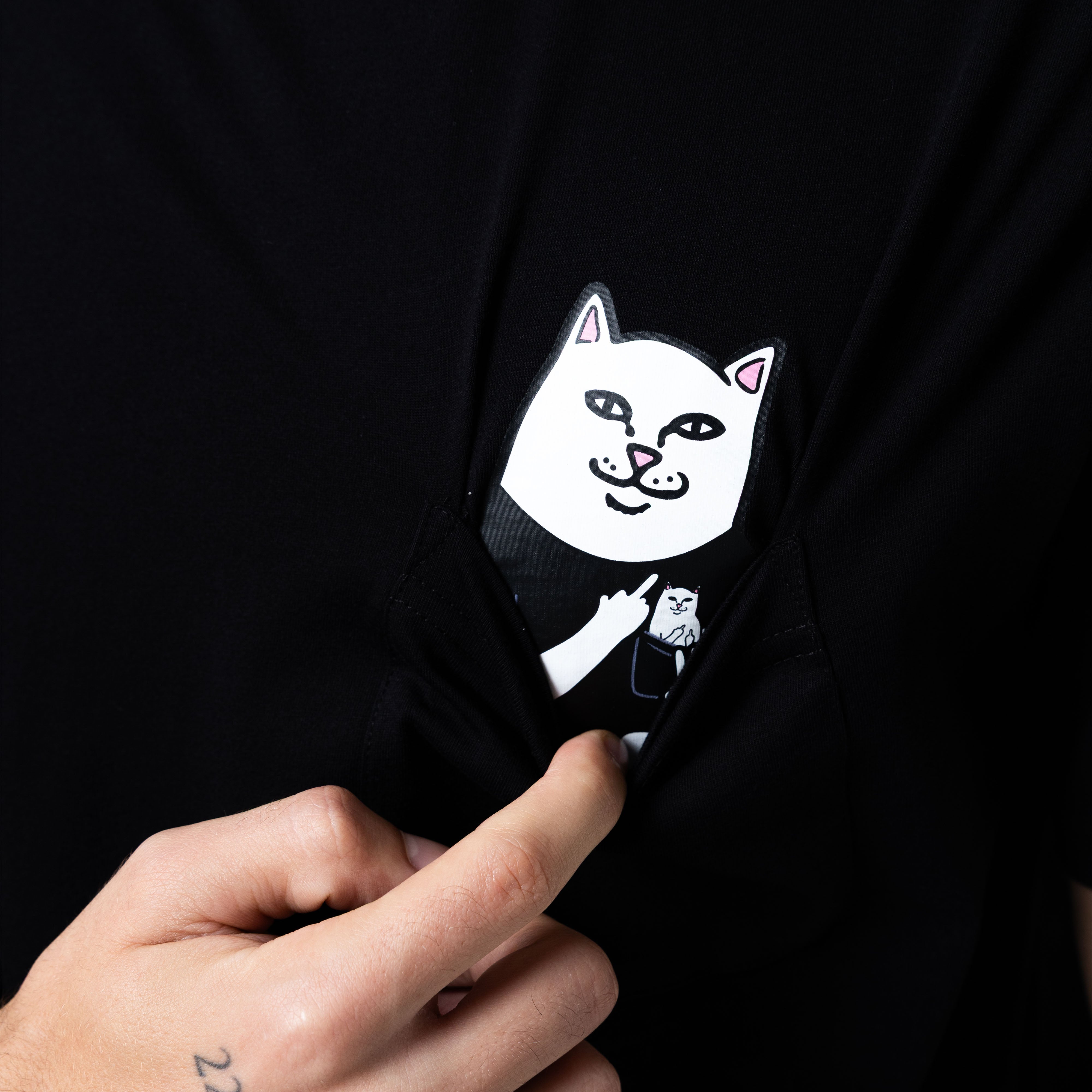 RIPNDIP Incepted Lord Nermal Pocket Tee (Black)