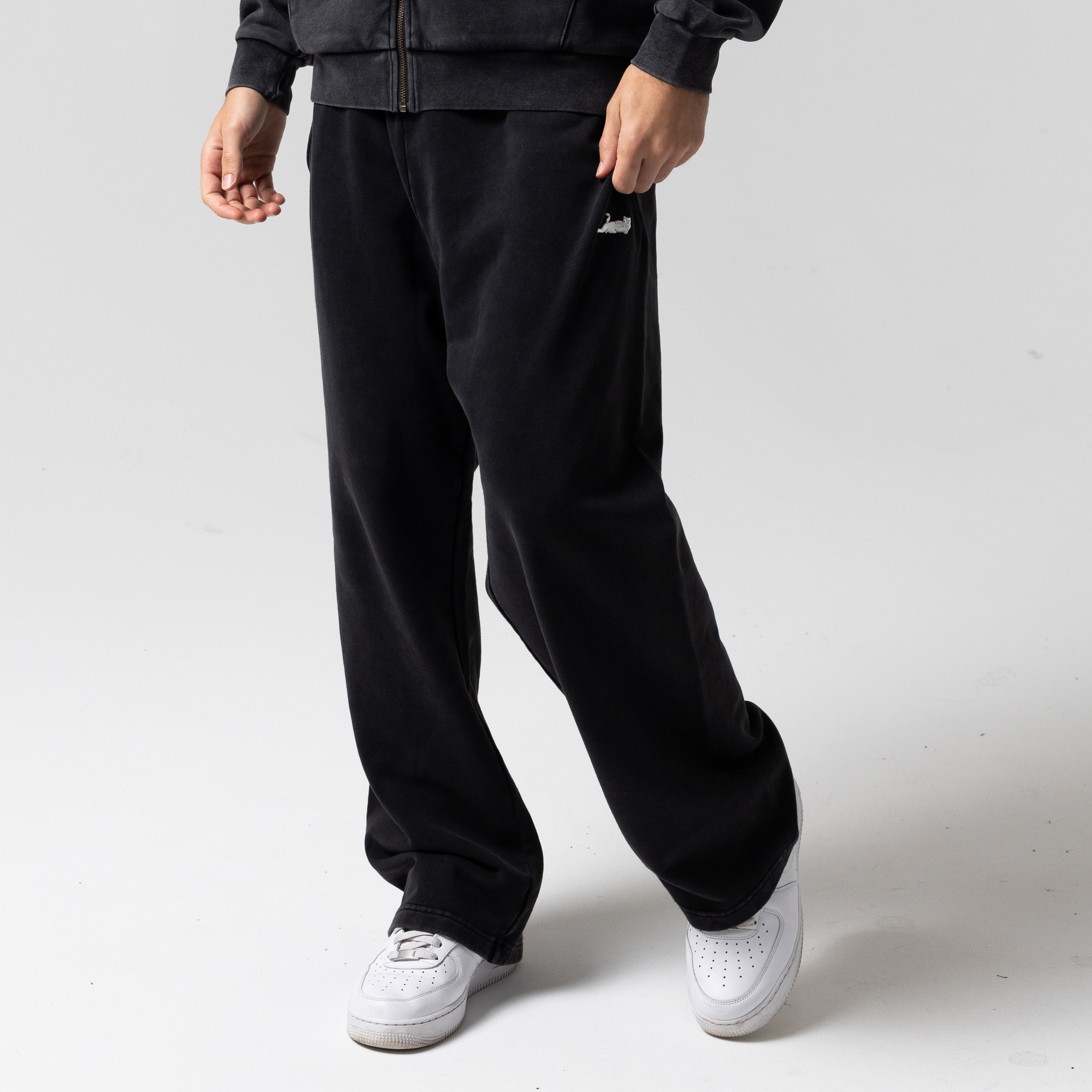 RIPNDIP Castanza Straight Leg Sweatpants (Black Vintage Wash)