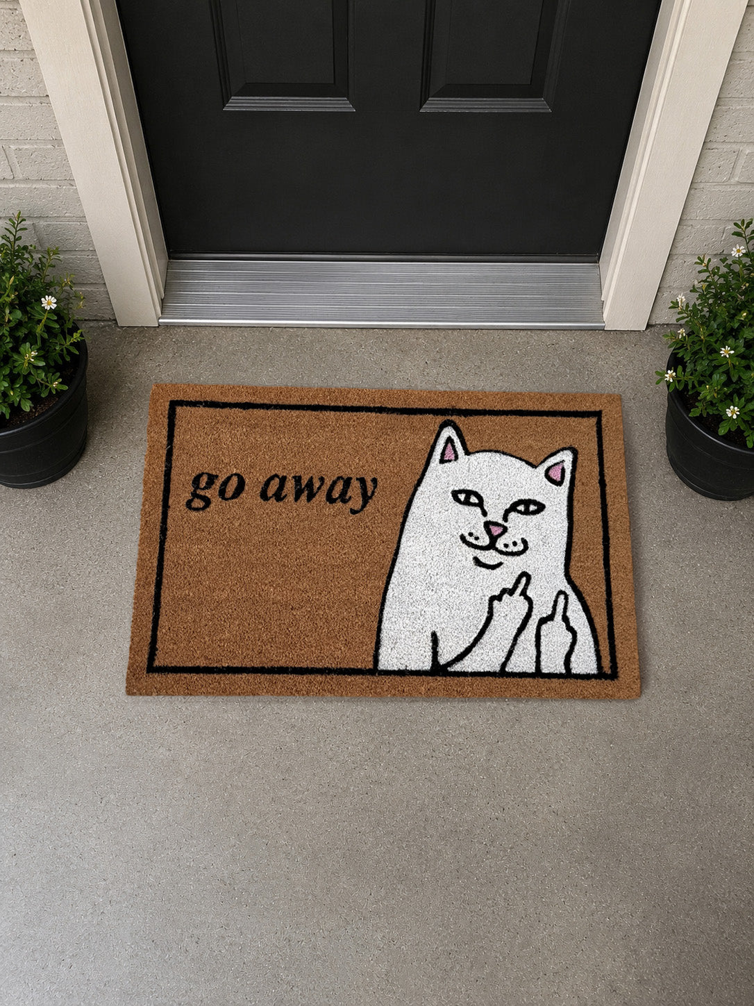 RIPNDIP Go Away Door Mat (Brown)