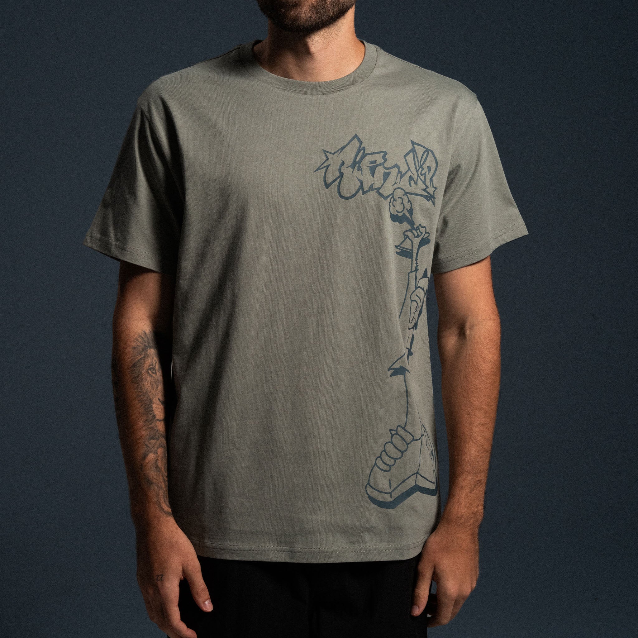 Hard In Da Paint Tee (Dusty Sage)