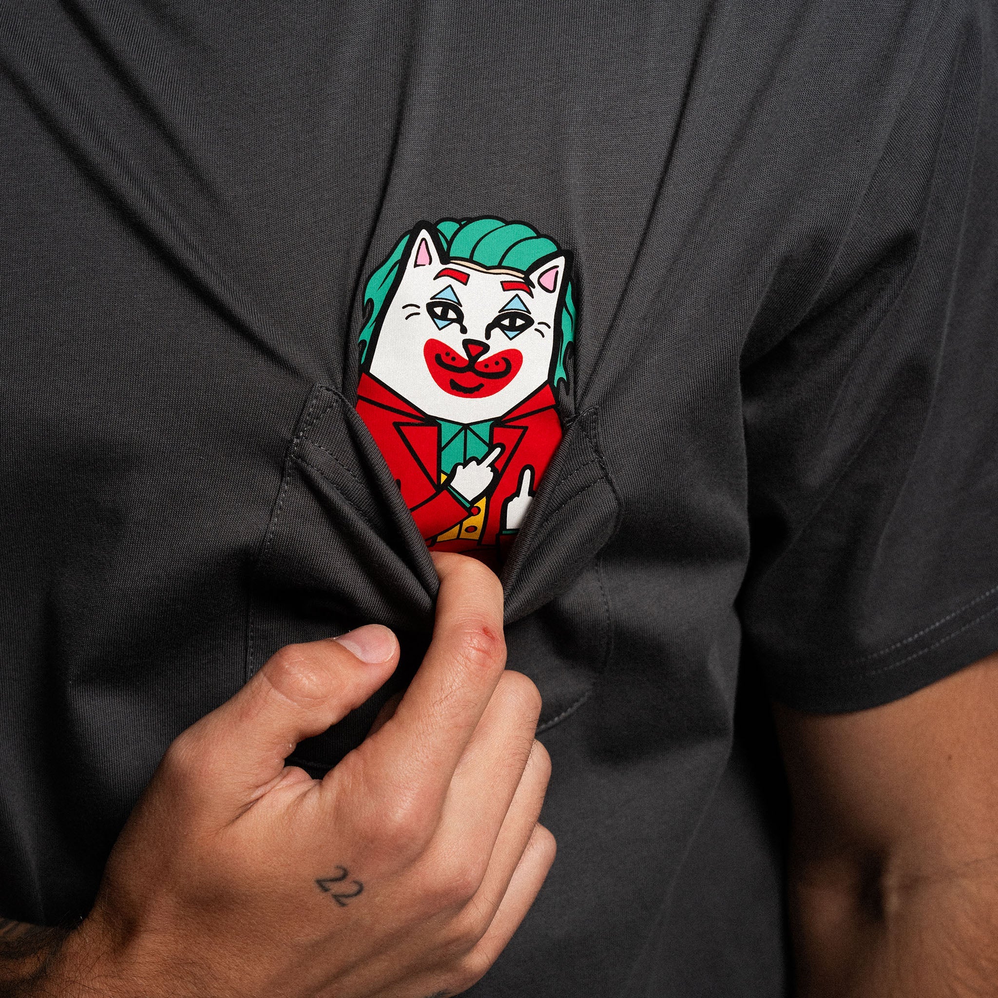 Why So Nermal? Pocket Tee (Charcoal)