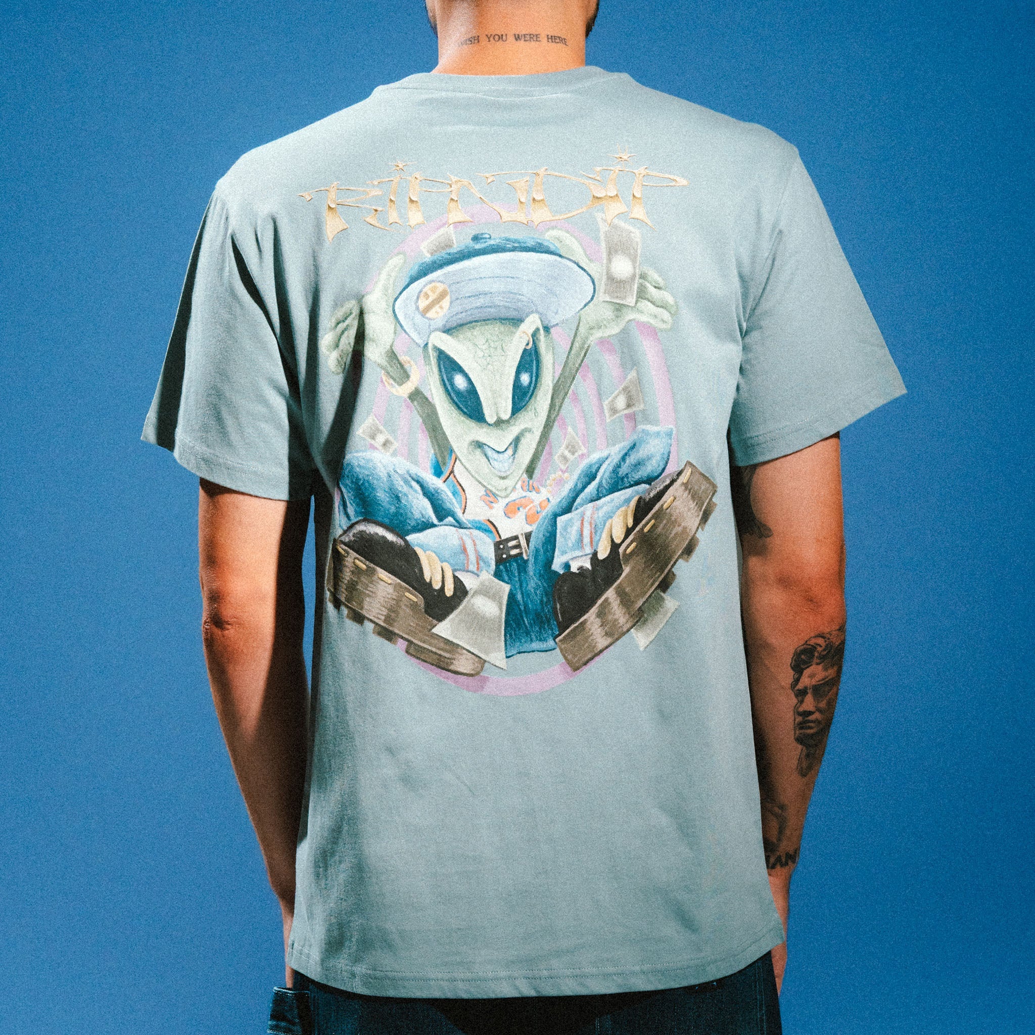 Yung Money Tee (Silver Blue)