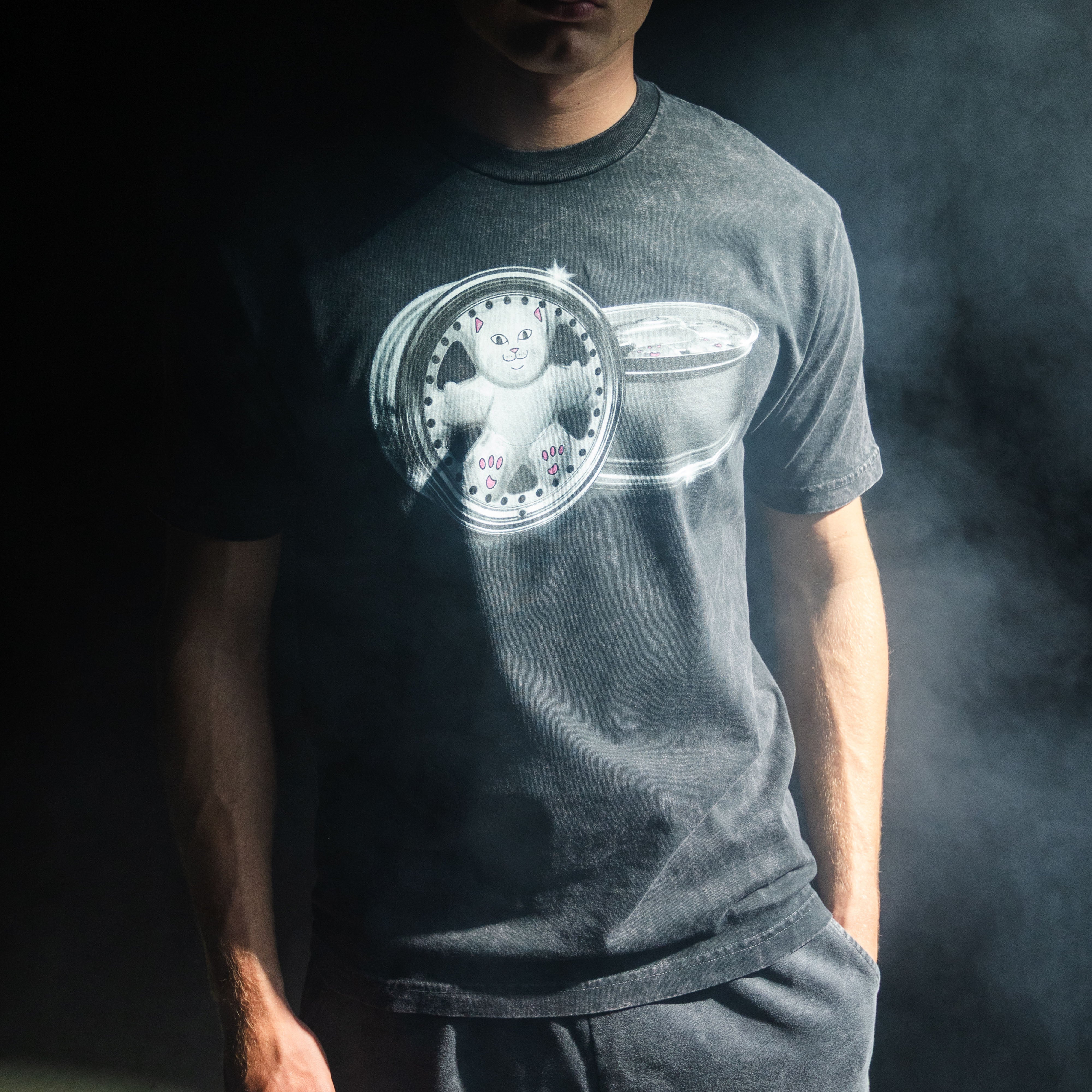 RIPNDIP Nerm Wheels Tee (Black Vintage Wash)