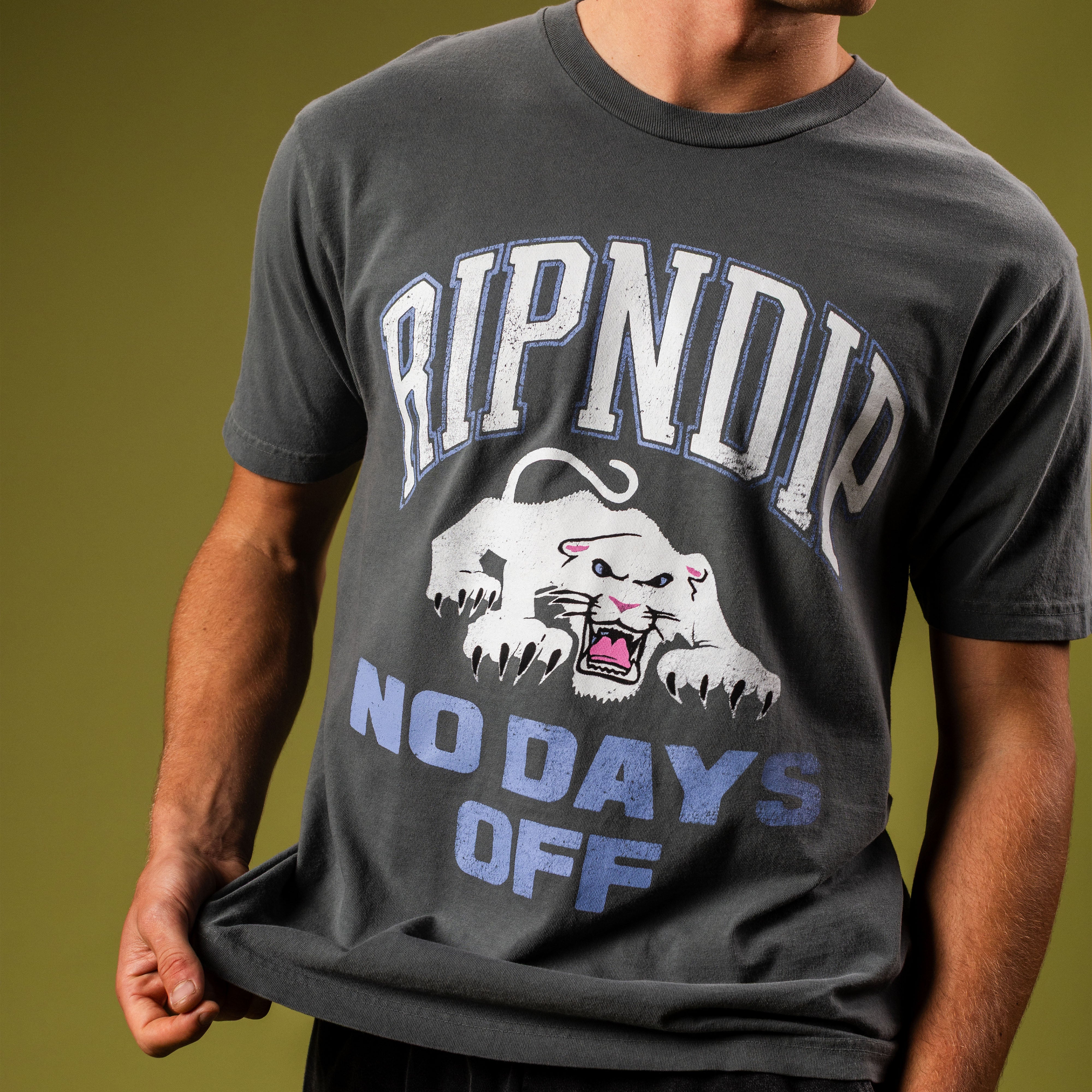 RIPNDIP White Panther Tee (Charcoal)