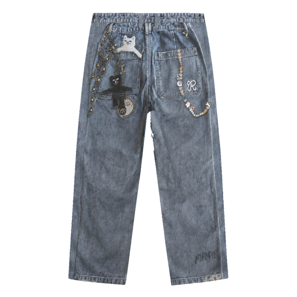 Real Straight Leg Denim Pants (Light Wash)
