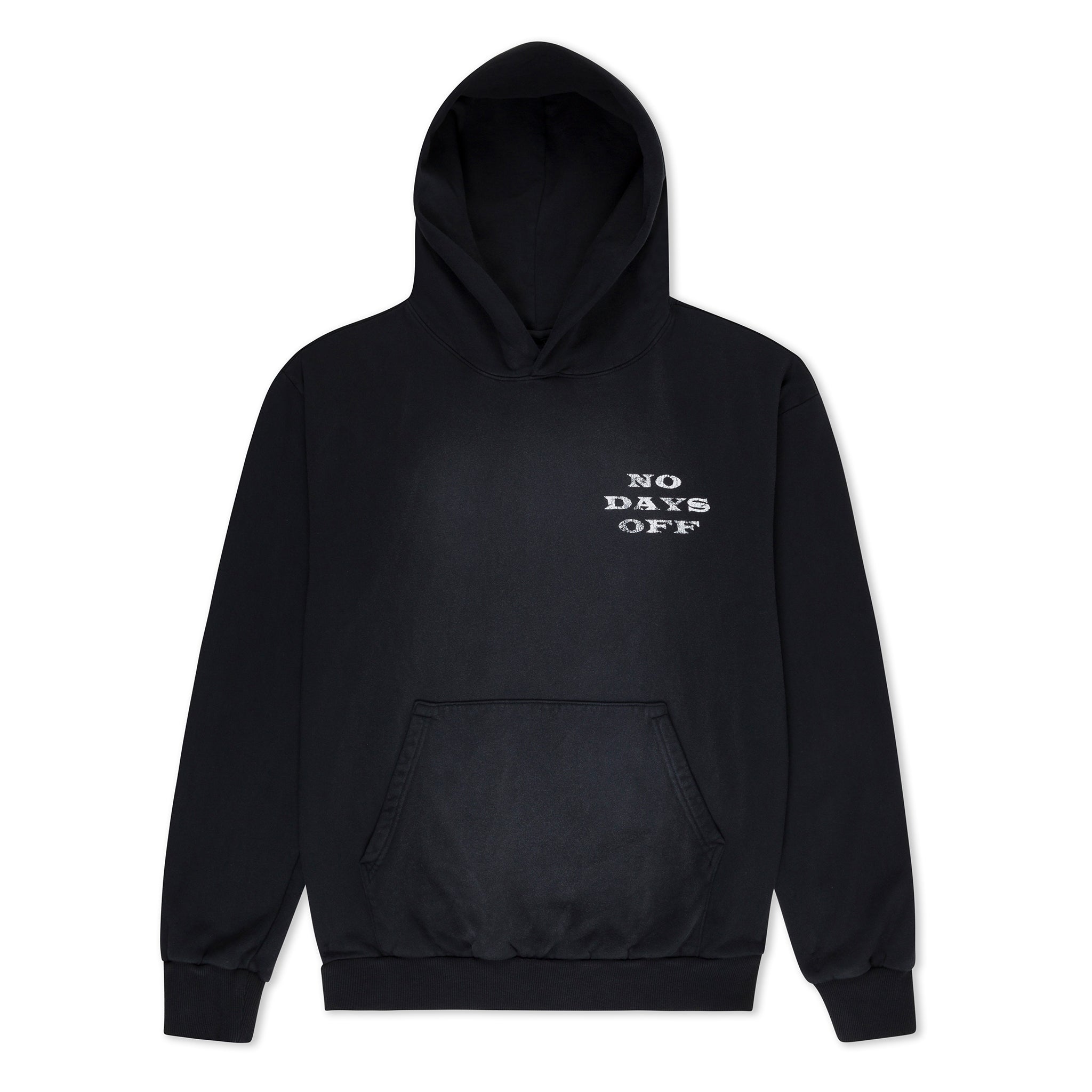 No Days Off Hoodie (Black Sun Fade)