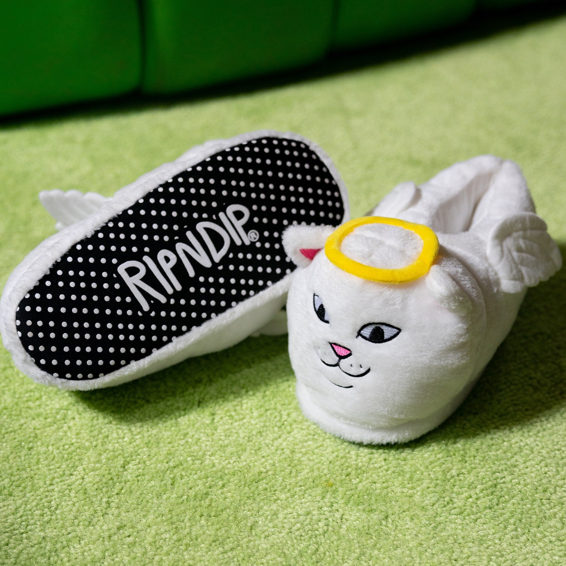 Lord Angel Plush Slippers (White)