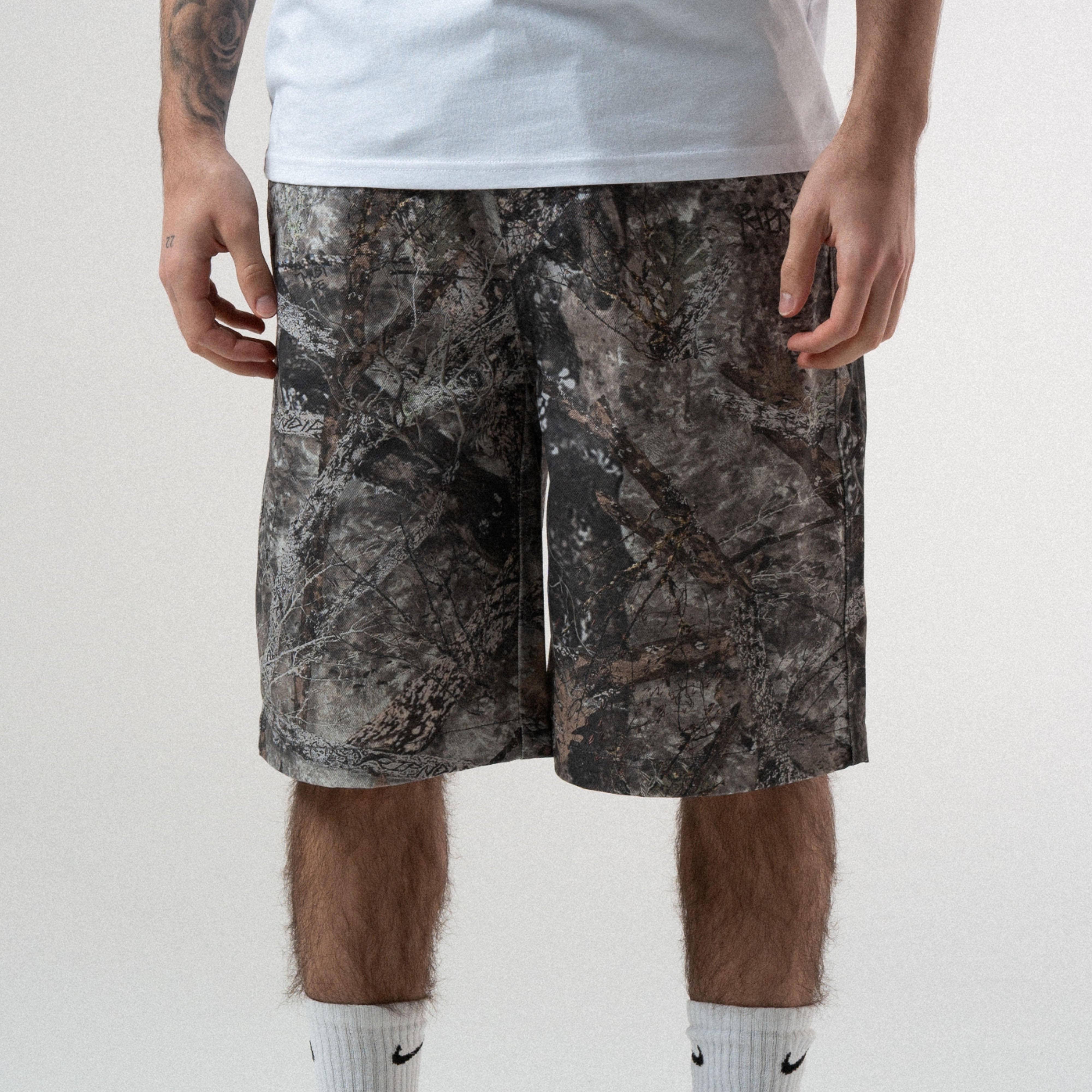 Nermal Tree Camo Denim Shorts (Nerm Tree Camo)