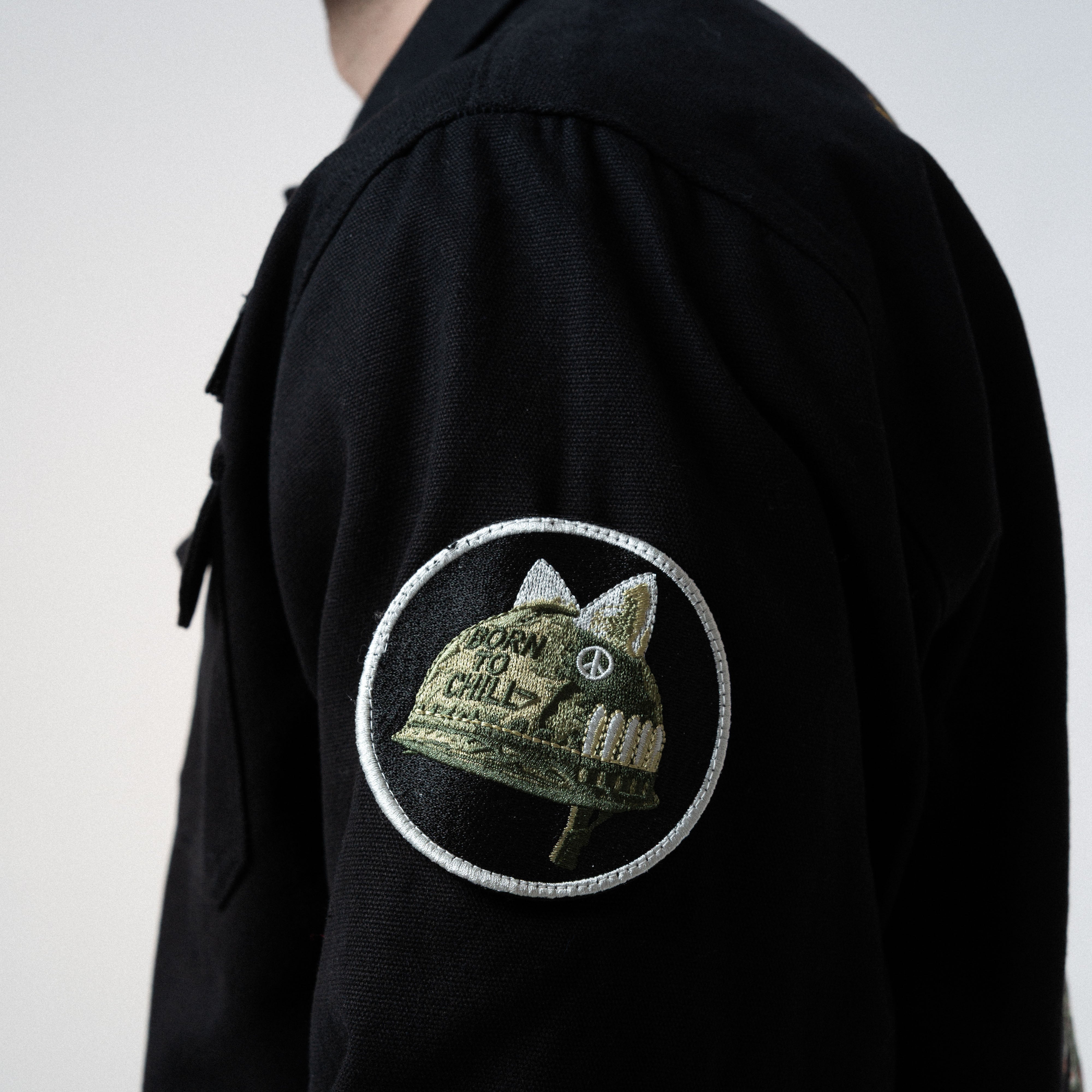 Nine Lives Military Jacket (Black)