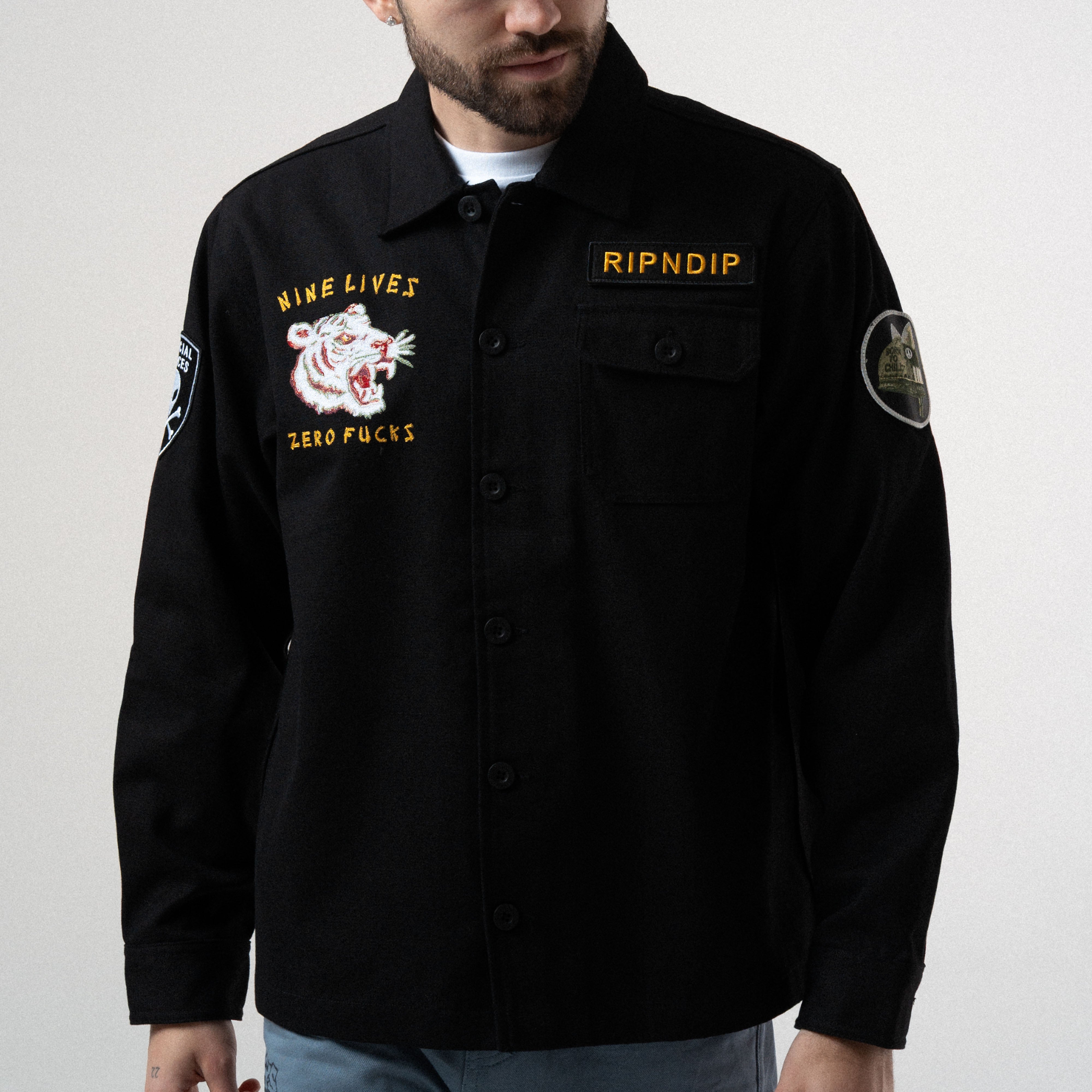 Nine Lives Military Jacket (Black)