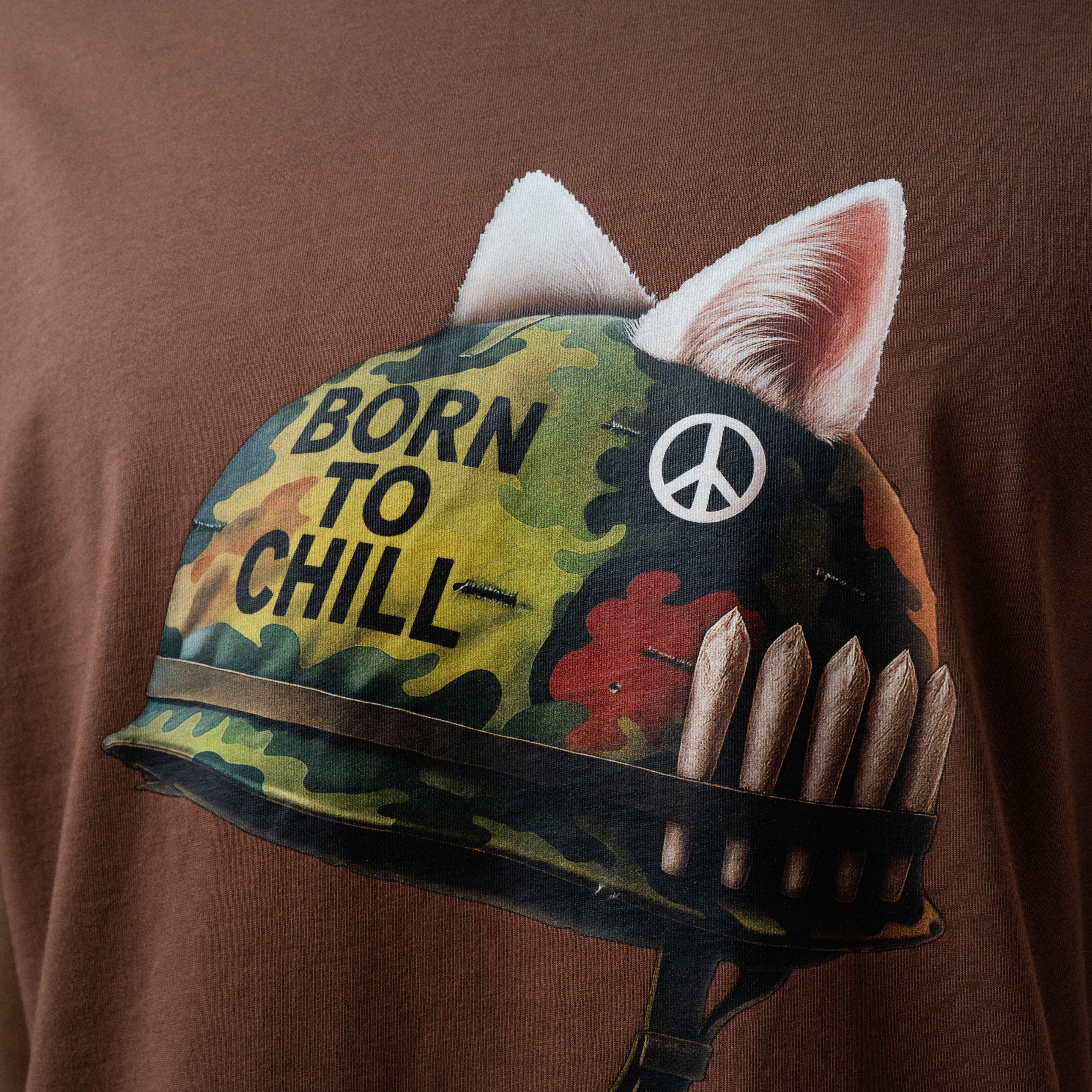 Born To Chill Tee (Brown)