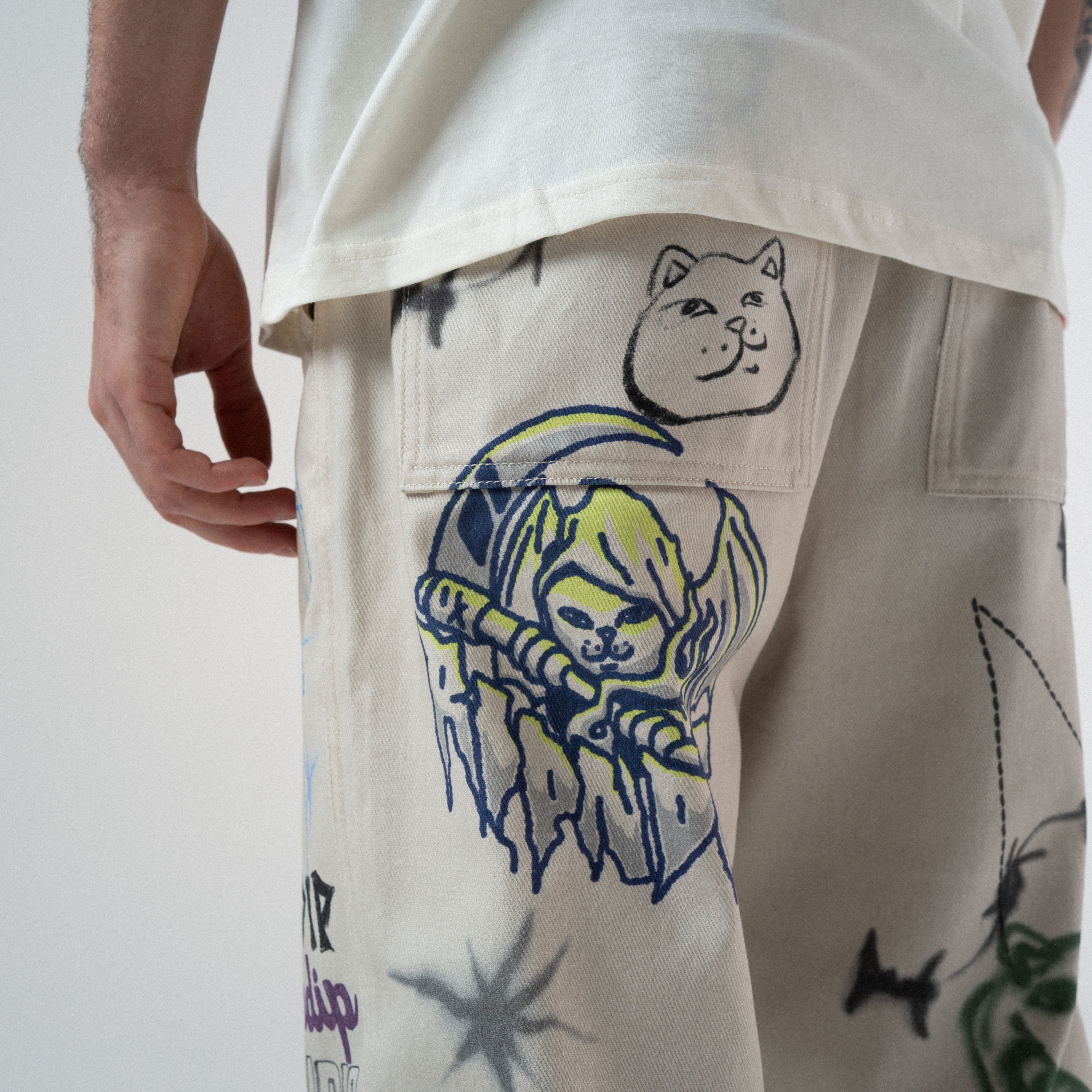 Goosebumps Wide Fit Pants (Bone)