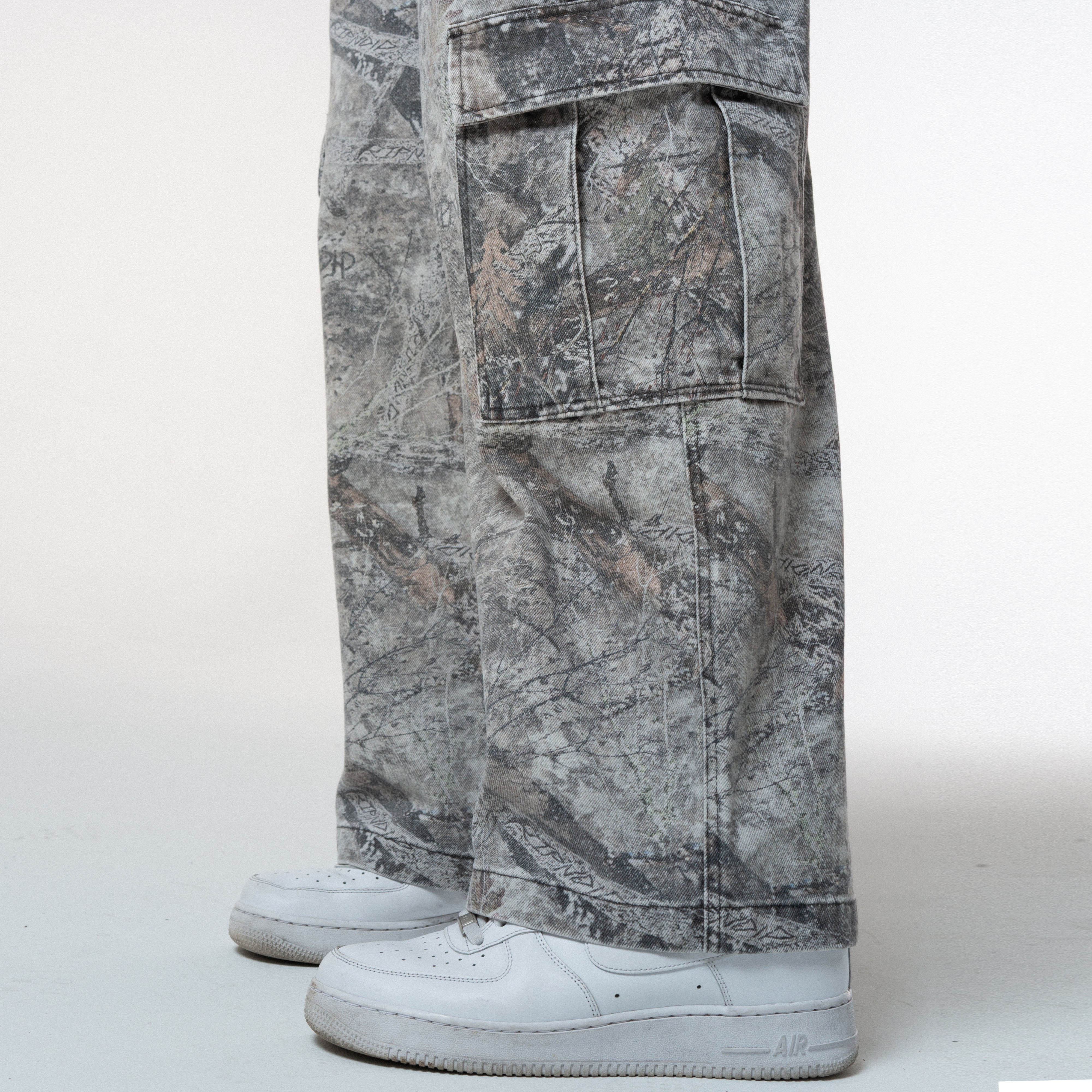 Nerm Tree Camo Extra Wide Cargo Pants (Nerm Tree Camo)
